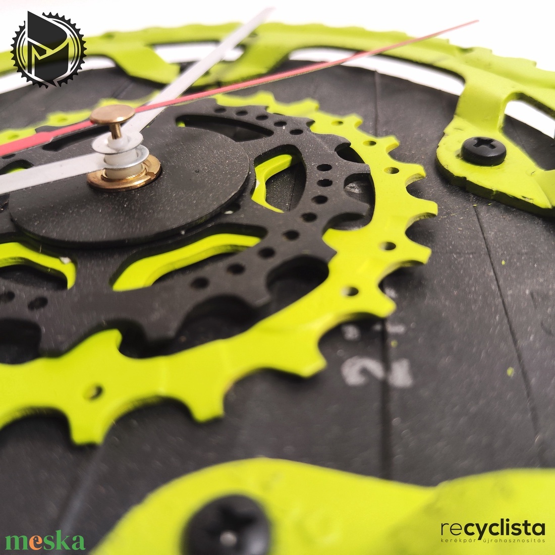 recyclock MES-053 - falióra újrahasznosított kerékpár alkatrészekből - méregzöld - otthon & életmód - dekoráció - fali és függő dekoráció - falióra & óra - Meska.hu recyclock MES-053 - falióra újrahasznosított kerékpár alkatrészekből - méregzöld - otthon & életmód - dekoráció - fali és függő dekoráció - falióra & óra - Meska.hu
