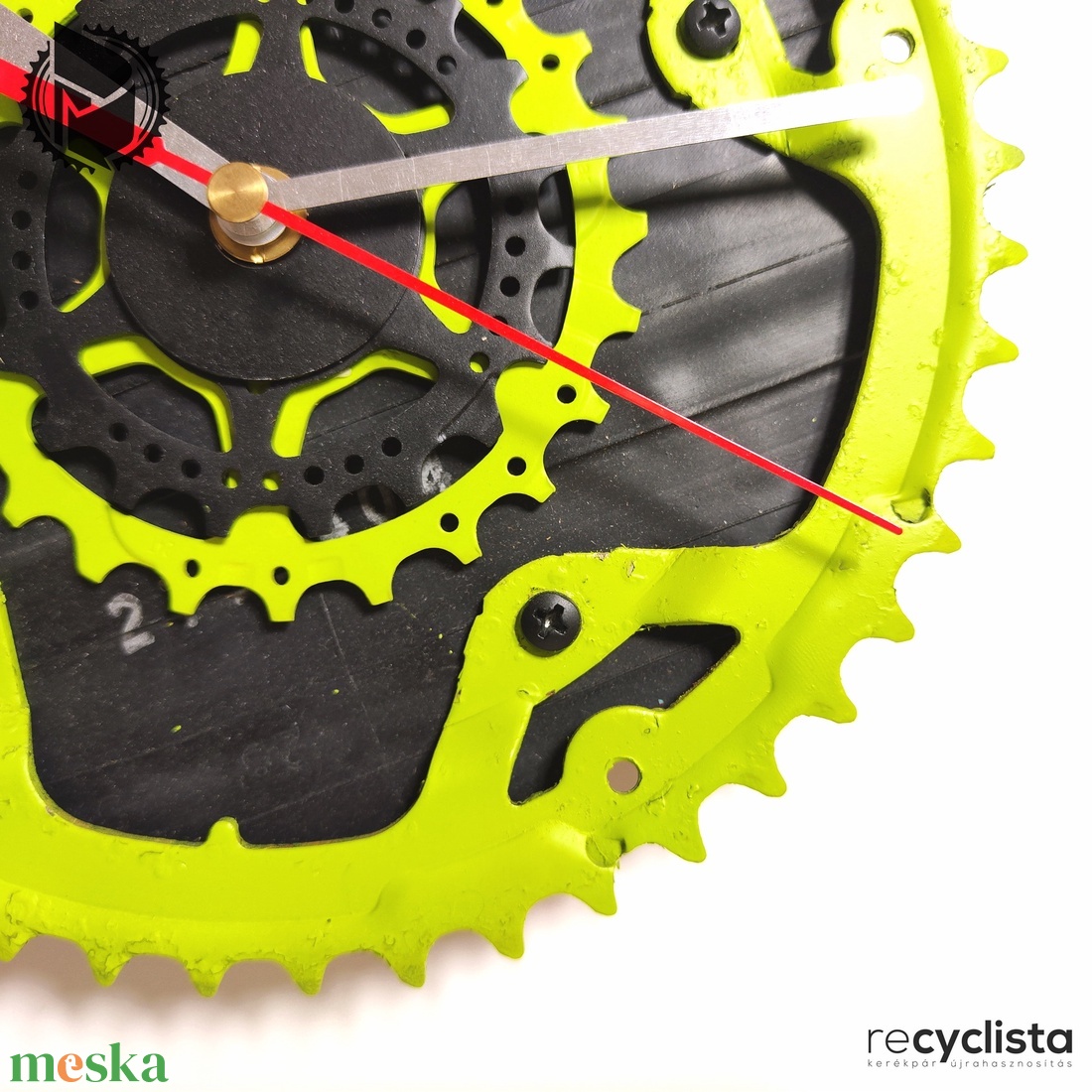 recyclock MES-053 - falióra újrahasznosított kerékpár alkatrészekből - méregzöld - otthon & életmód - dekoráció - fali és függő dekoráció - falióra & óra - Meska.hu recyclock MES-053 - falióra újrahasznosított kerékpár alkatrészekből - méregzöld - otthon & életmód - dekoráció - fali és függő dekoráció - falióra & óra - Meska.hu