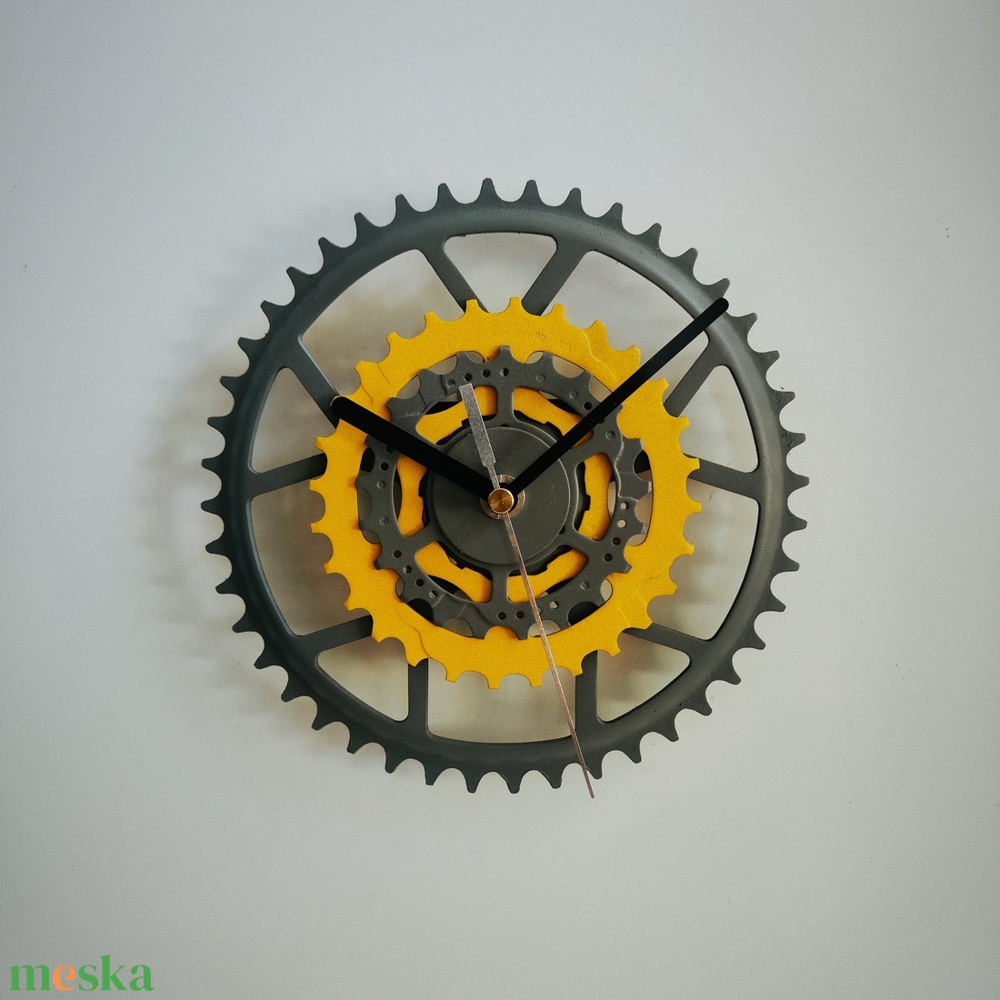 recyclock MES-013 - falióra újrahasznosított kerékpár alkatrészekből  - otthon & életmód - dekoráció - fali és függő dekoráció - falióra & óra - Meska.hu