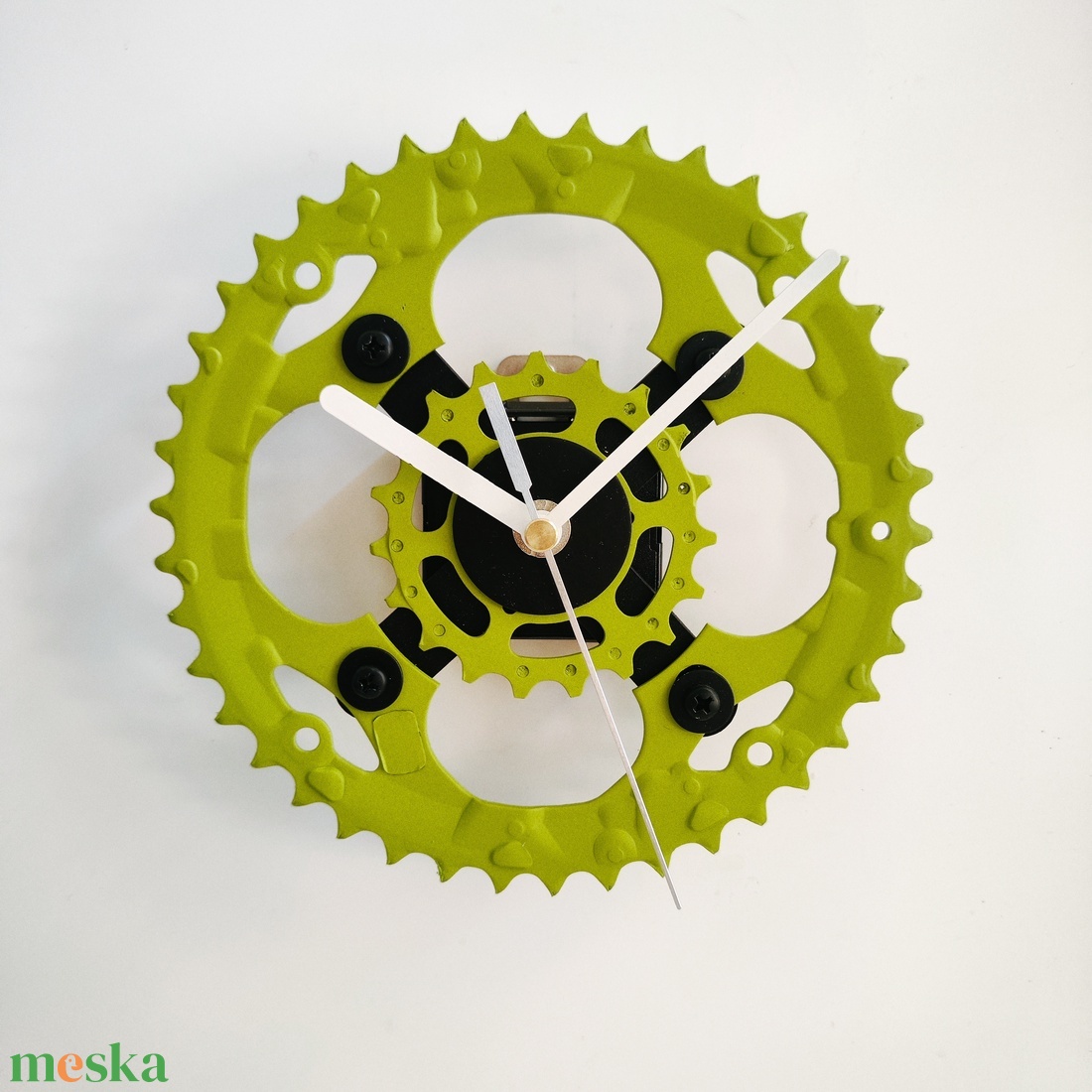 recyclock MES-034 - falióra újrahasznosított kerékpár alkatrészekből  - otthon & életmód - dekoráció - fali és függő dekoráció - falióra & óra - Meska.hu