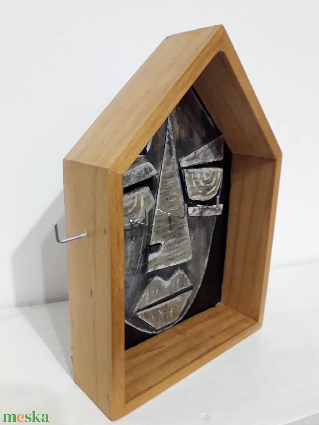 Fali kulcstartó, Picasso stílusú arc dekorációval - otthon & életmód - dekoráció - fali és függő dekoráció - fali kulcstartó - Meska.hu Fali kulcstartó, Picasso stílusú arc dekorációval - otthon & életmód - dekoráció - fali és függő dekoráció - fali kulcstartó - Meska.hu