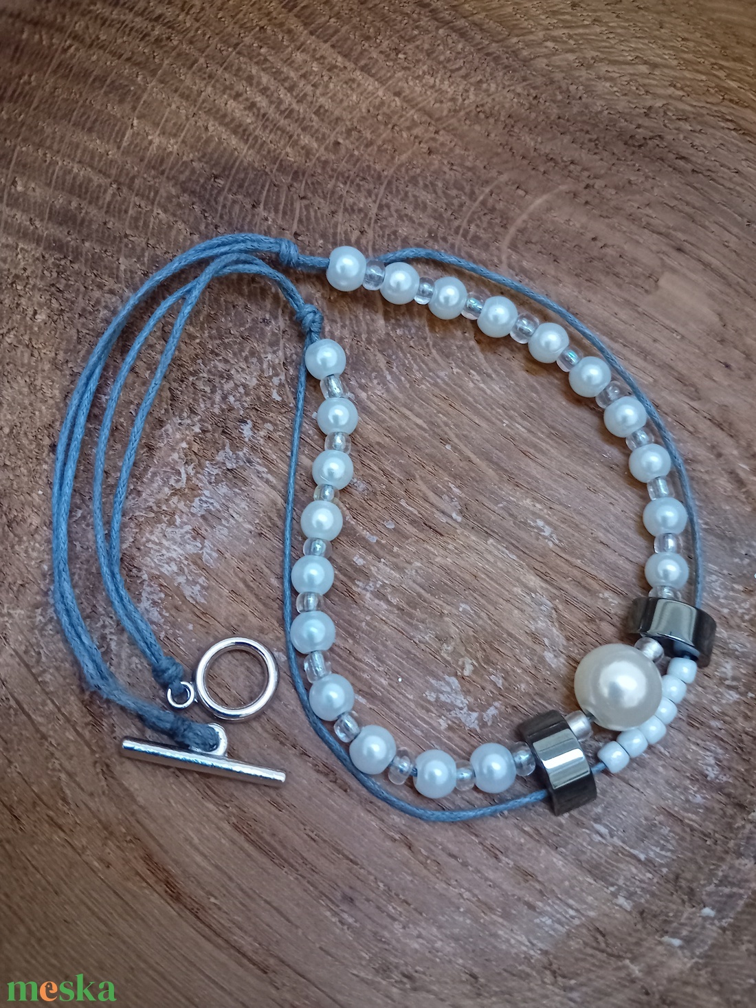 Kézműves nyaklánc - ékszer - nyaklánc - gyöngyös nyaklánc - Meska.hu
