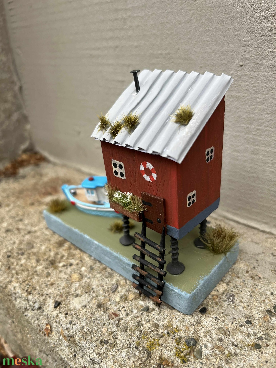 Újrahasznosított fából készült cölöpház, lakásdísz - otthon & életmód - dekoráció - dísztárgy - Meska.hu Újrahasznosított fából készült cölöpház, lakásdísz - otthon & életmód - dekoráció - dísztárgy - Meska.hu