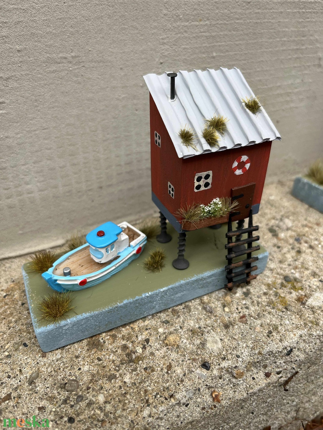 Újrahasznosított fából készült cölöpház, lakásdísz - otthon & életmód - dekoráció - dísztárgy - Meska.hu Újrahasznosított fából készült cölöpház, lakásdísz - otthon & életmód - dekoráció - dísztárgy - Meska.hu