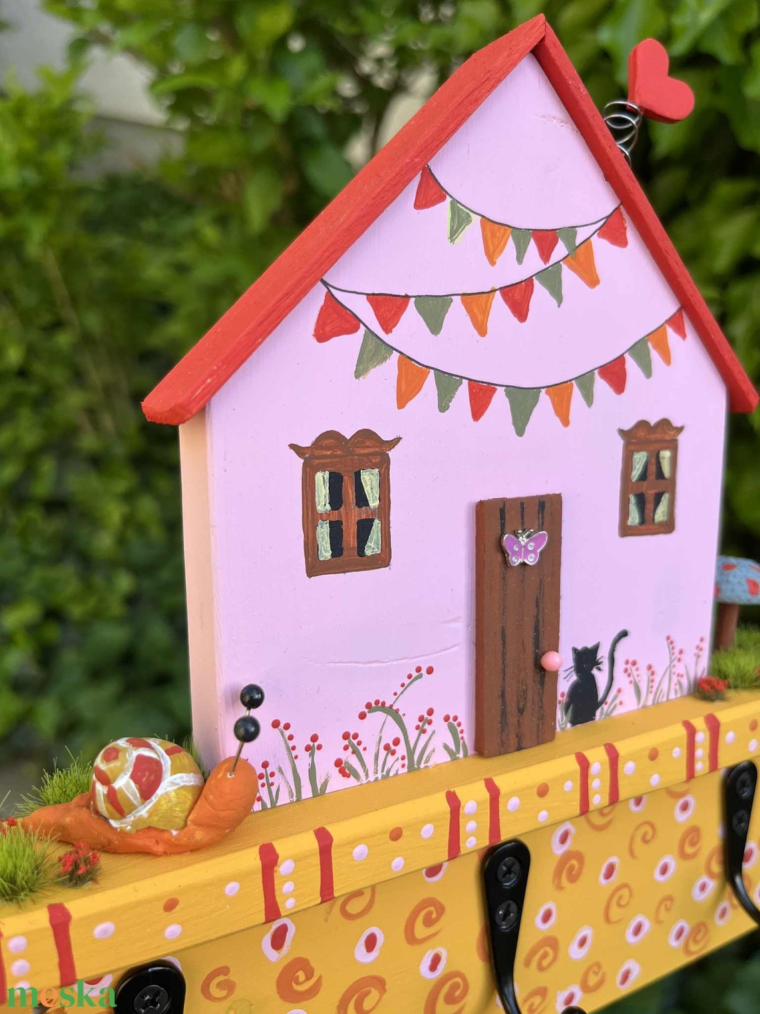 Fali fogas, újrahasznosított fából - otthon & életmód - bútor - fogas - Meska.hu