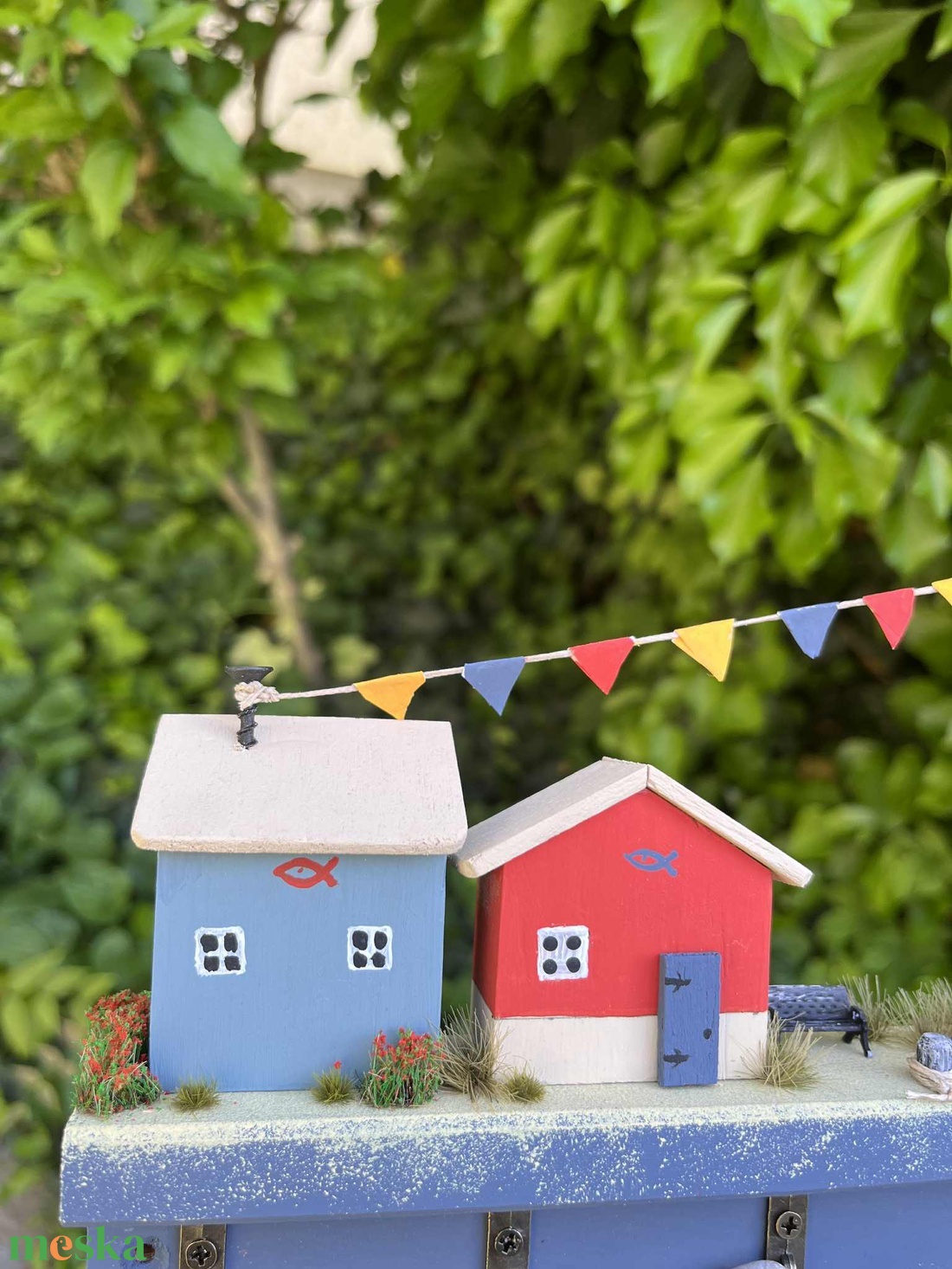 Fali kulcstartó, újrahasznosított fából - otthon & életmód - dekoráció - fali és függő dekoráció - fali kulcstartó - Meska.hu