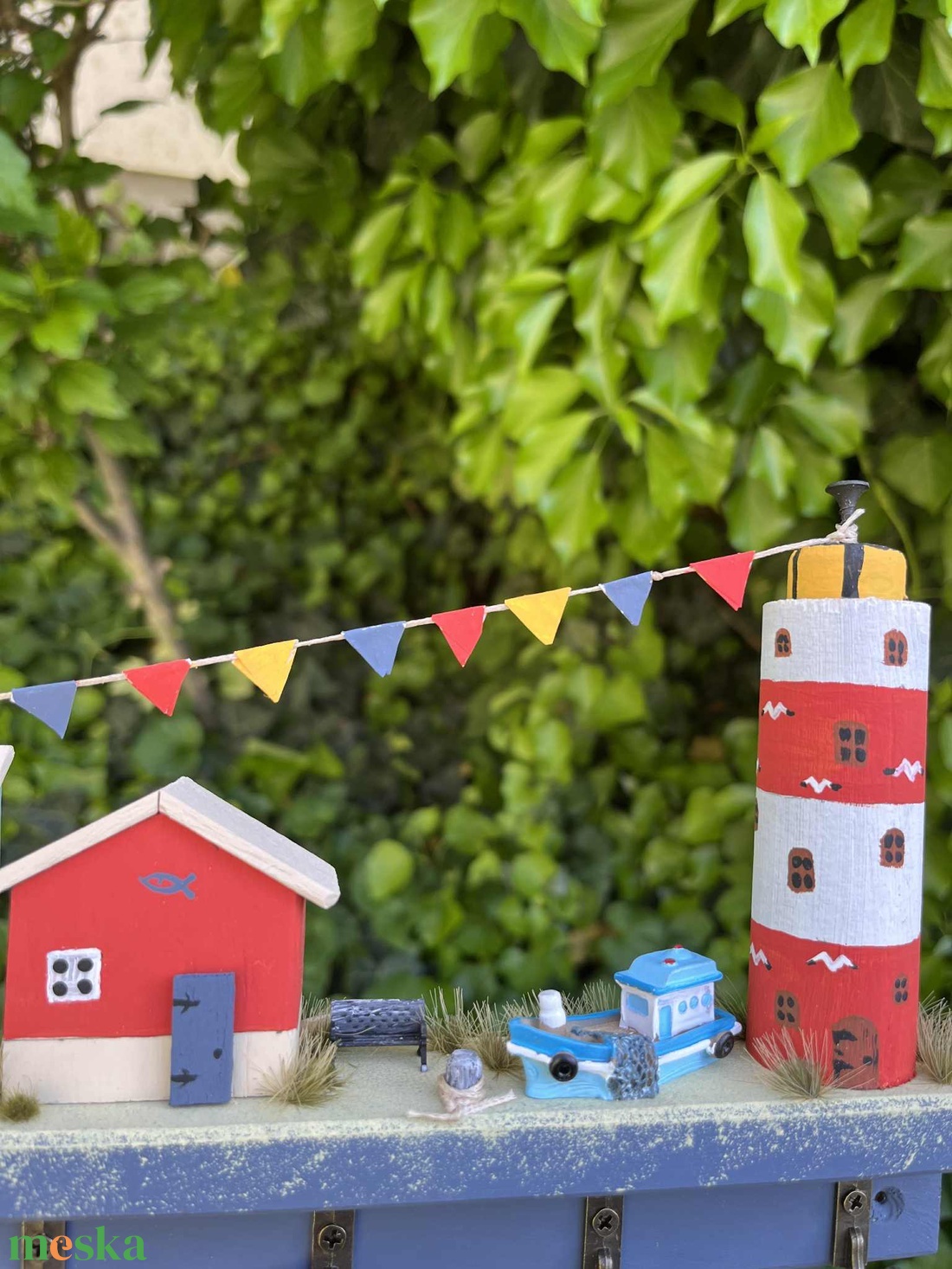 Fali kulcstartó, újrahasznosított fából - otthon & életmód - dekoráció - fali és függő dekoráció - fali kulcstartó - Meska.hu