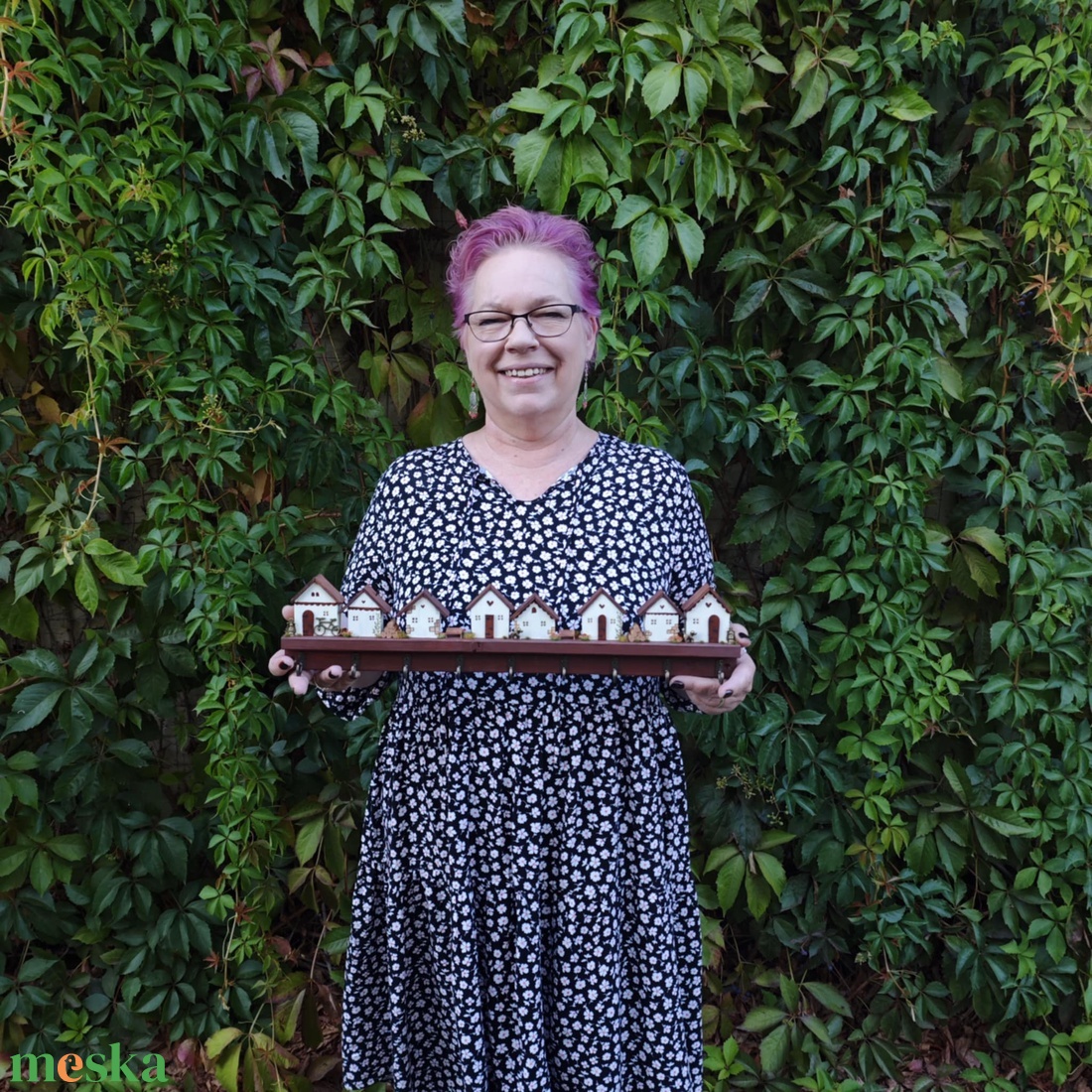 Fali kulcstartó, újrahasznosított fából - otthon & életmód - dekoráció - fali és függő dekoráció - fali kulcstartó - Meska.hu