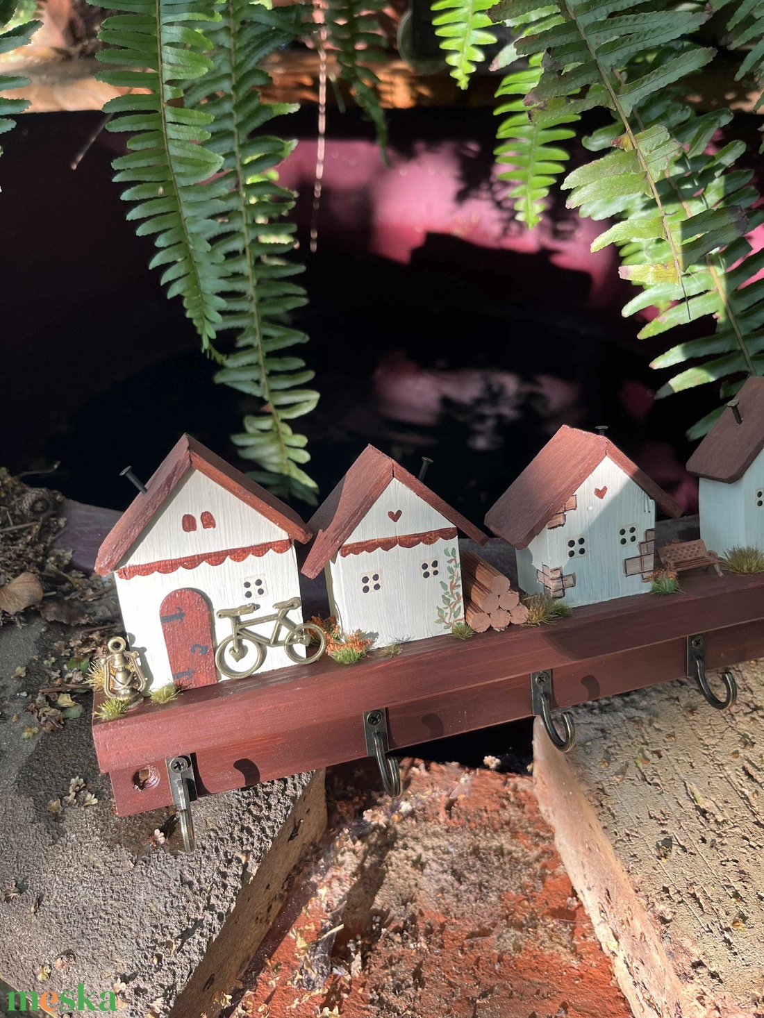 Fali kulcstartó, újrahasznosított fából - otthon & életmód - dekoráció - fali és függő dekoráció - fali kulcstartó - Meska.hu