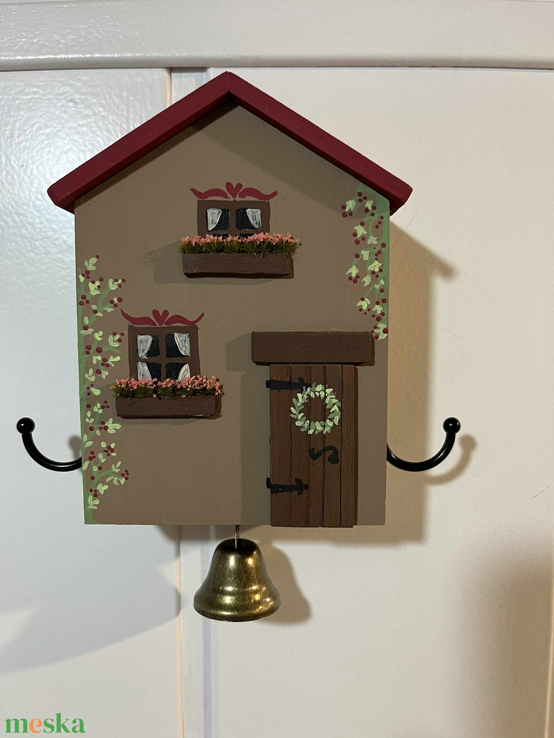 Fali kulcstartó, újrahasznosított fából - otthon & életmód - dekoráció - fali és függő dekoráció - fali kulcstartó - Meska.hu