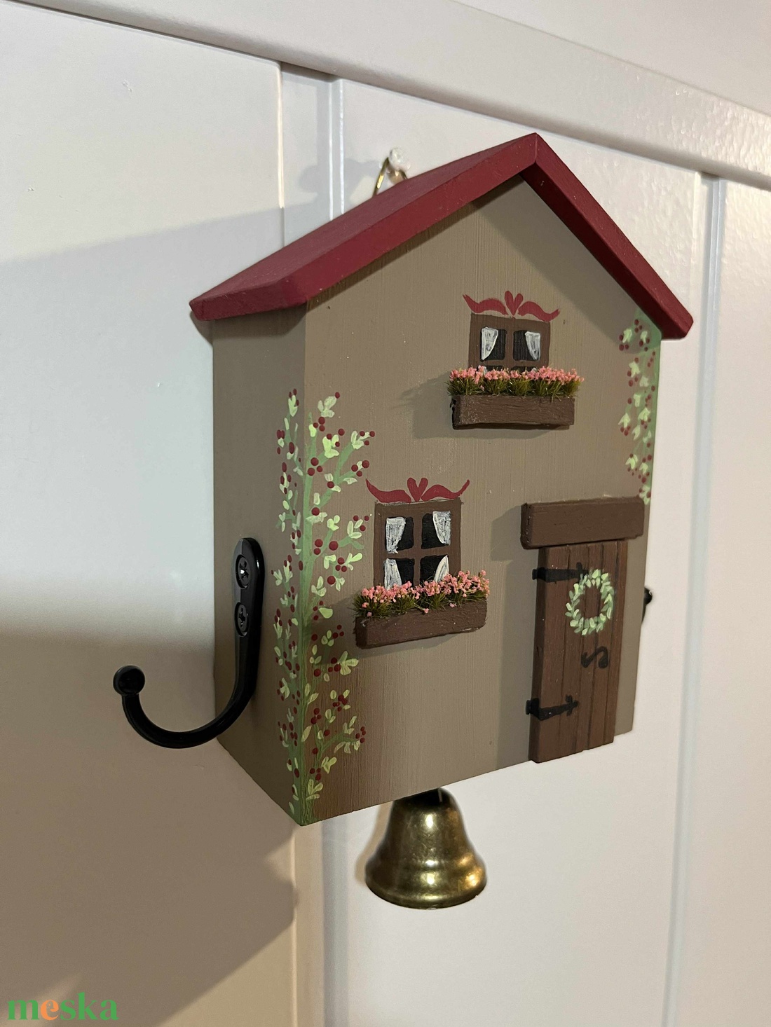 Fali kulcstartó, újrahasznosított fából - otthon & életmód - dekoráció - fali és függő dekoráció - fali kulcstartó - Meska.hu