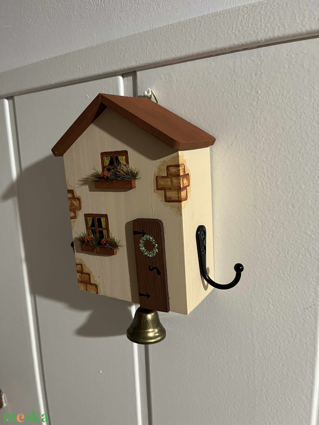 Fali kulcstartó, újrahasznosított fából - otthon & életmód - dekoráció - fali és függő dekoráció - fali kulcstartó - Meska.hu