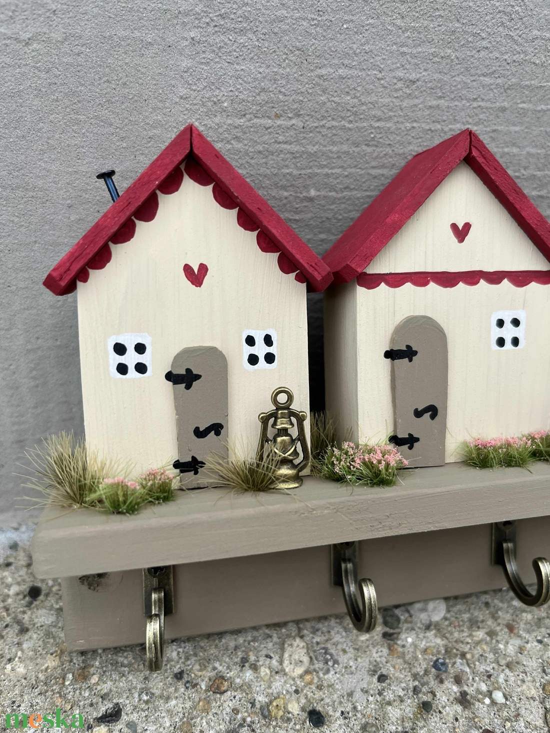 Fali kulcstartó, újrahasznosított fából - otthon & életmód - dekoráció - fali és függő dekoráció - fali kulcstartó - Meska.hu