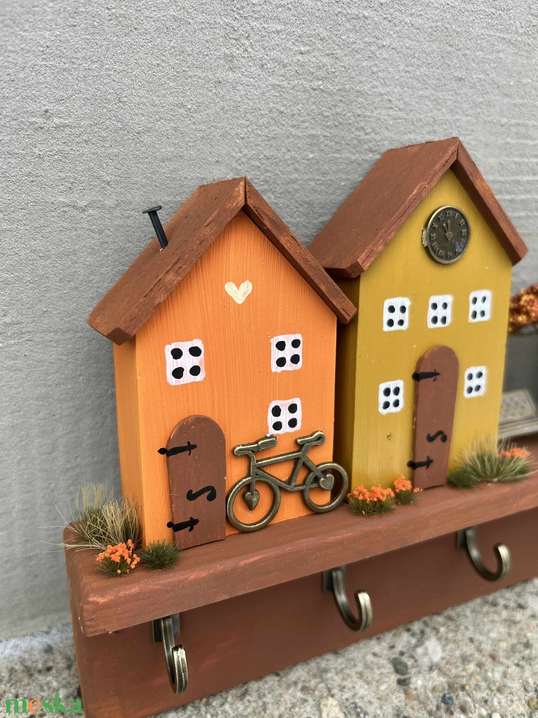 Fali kulcstartó, újrahasznosított fából - otthon & életmód - dekoráció - fali és függő dekoráció - fali kulcstartó - Meska.hu