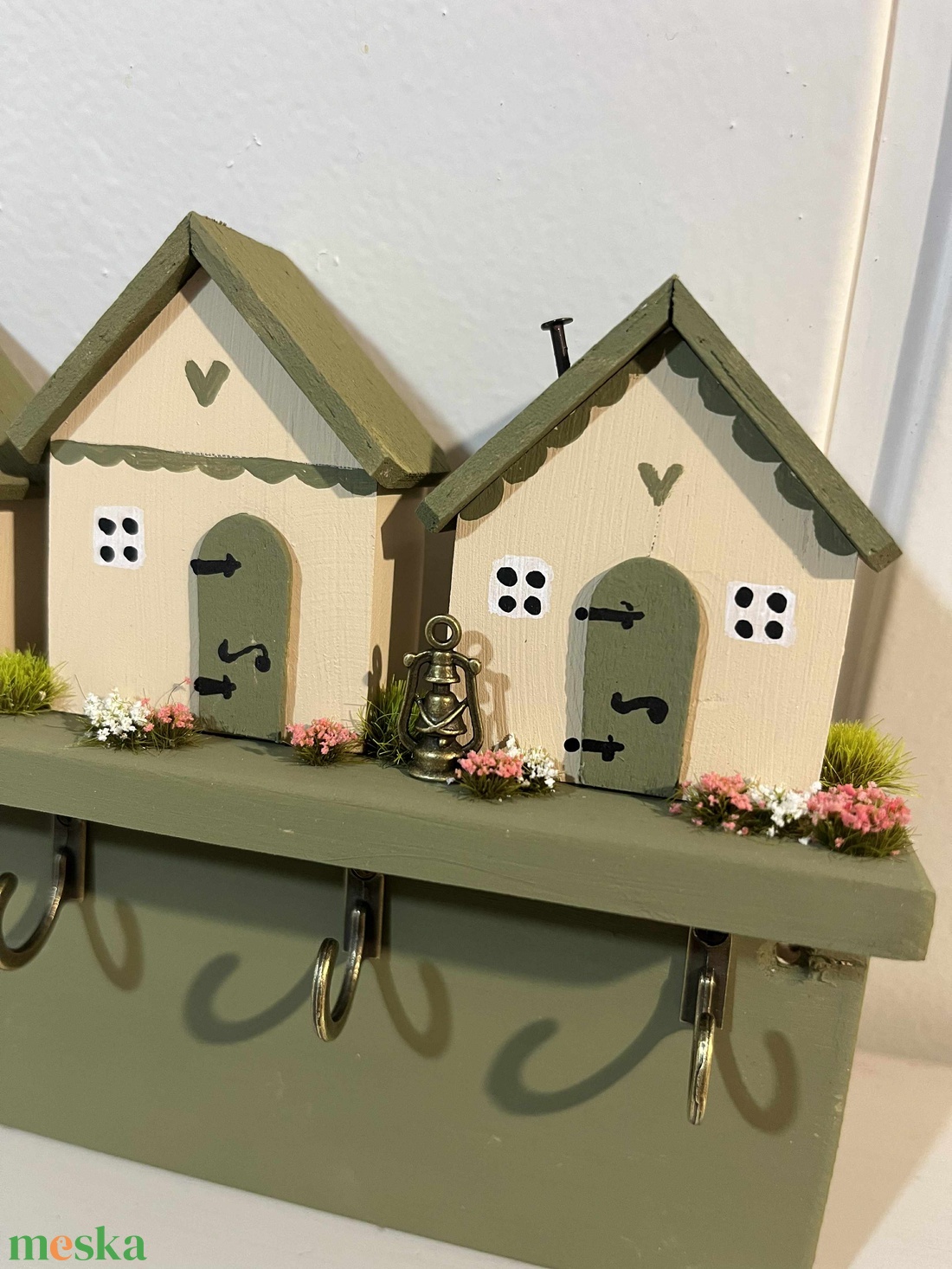 Fali kulcstartó, újrahasznosított fából - otthon & életmód - dekoráció - fali és függő dekoráció - fali kulcstartó - Meska.hu