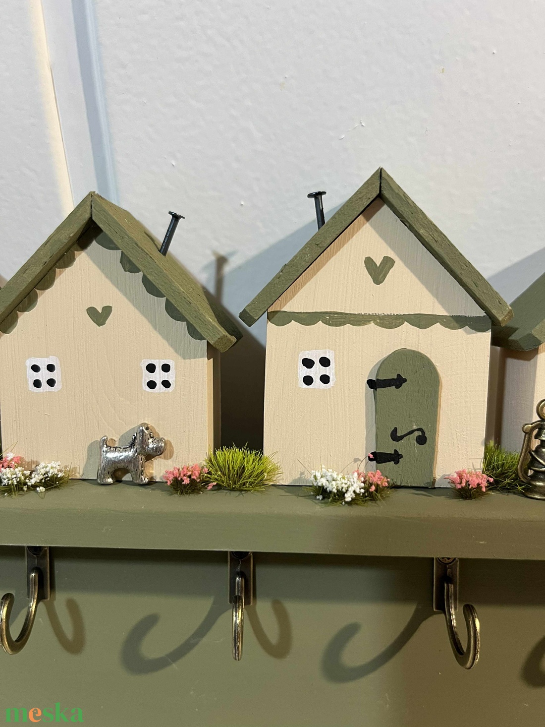 Fali kulcstartó, újrahasznosított fából - otthon & életmód - dekoráció - fali és függő dekoráció - fali kulcstartó - Meska.hu