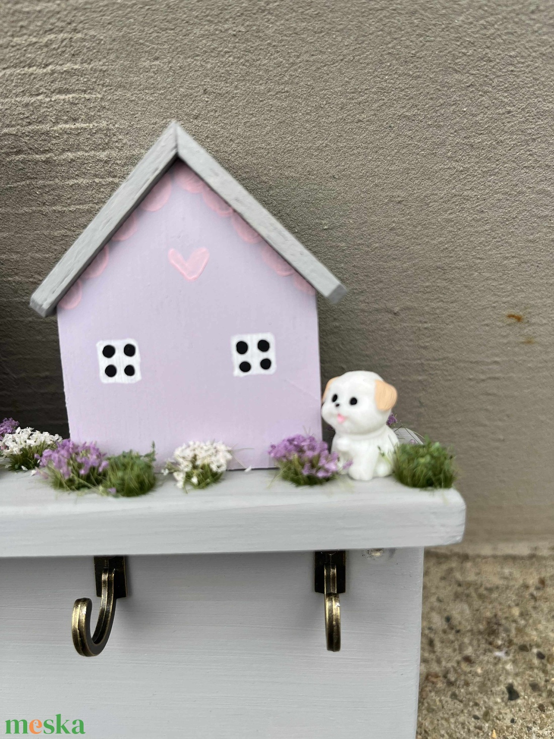 Fali kulcstartó, újrahasznosított fából - otthon & életmód - dekoráció - fali és függő dekoráció - fali kulcstartó - Meska.hu