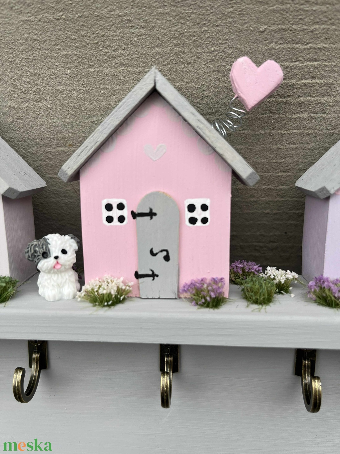 Fali kulcstartó, újrahasznosított fából - otthon & életmód - dekoráció - fali és függő dekoráció - fali kulcstartó - Meska.hu