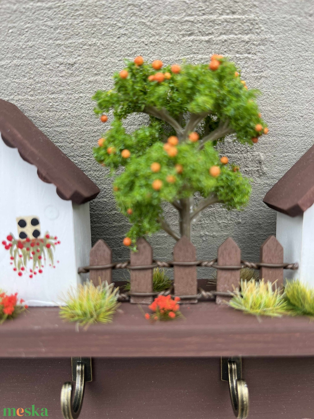 Fali kulcstartó, újrahasznosított fából - otthon & életmód - dekoráció - fali és függő dekoráció - fali kulcstartó - Meska.hu