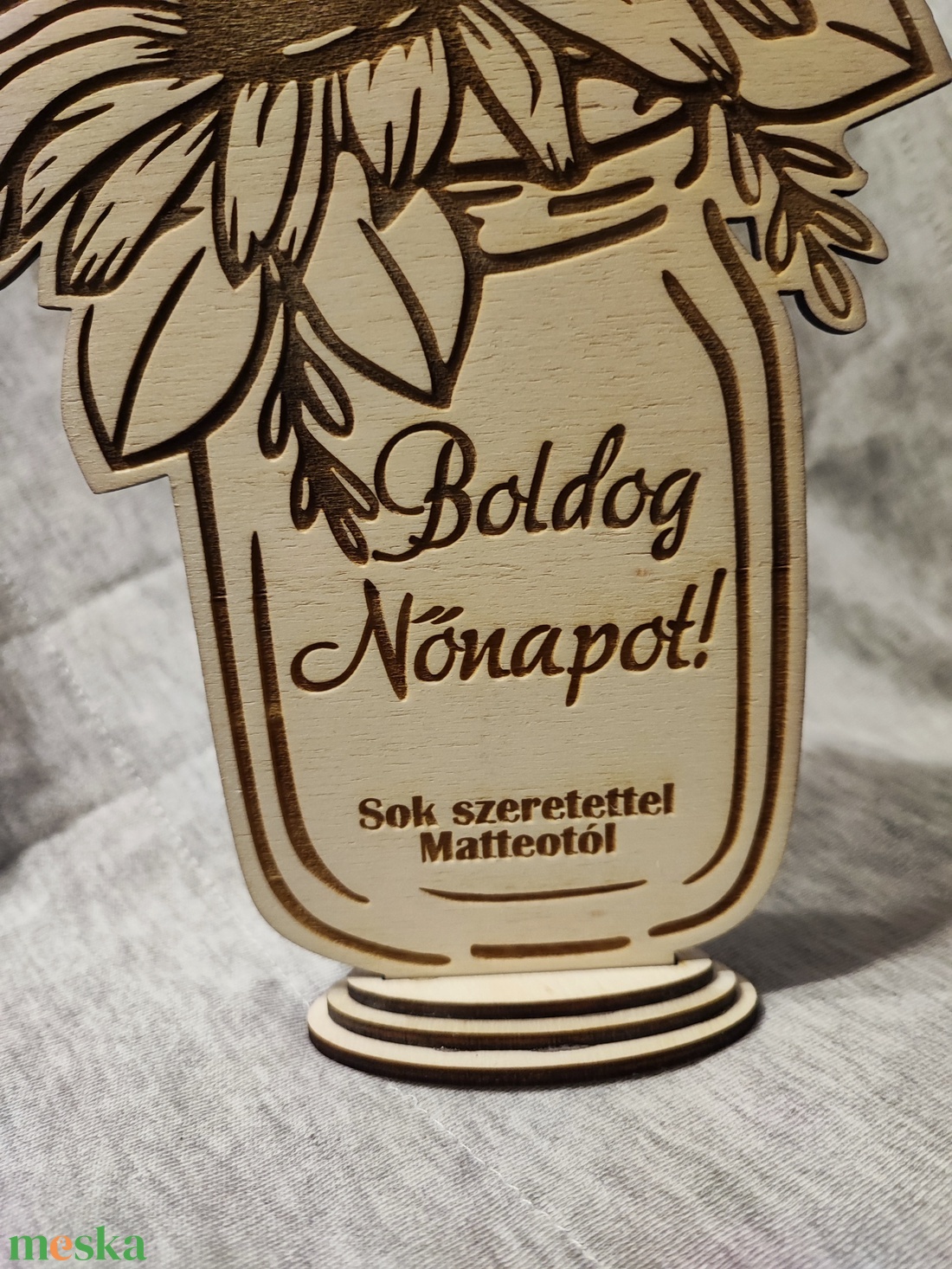Nőnapi napraforgó - otthon & életmód - dekoráció - dísztárgy - Meska.hu