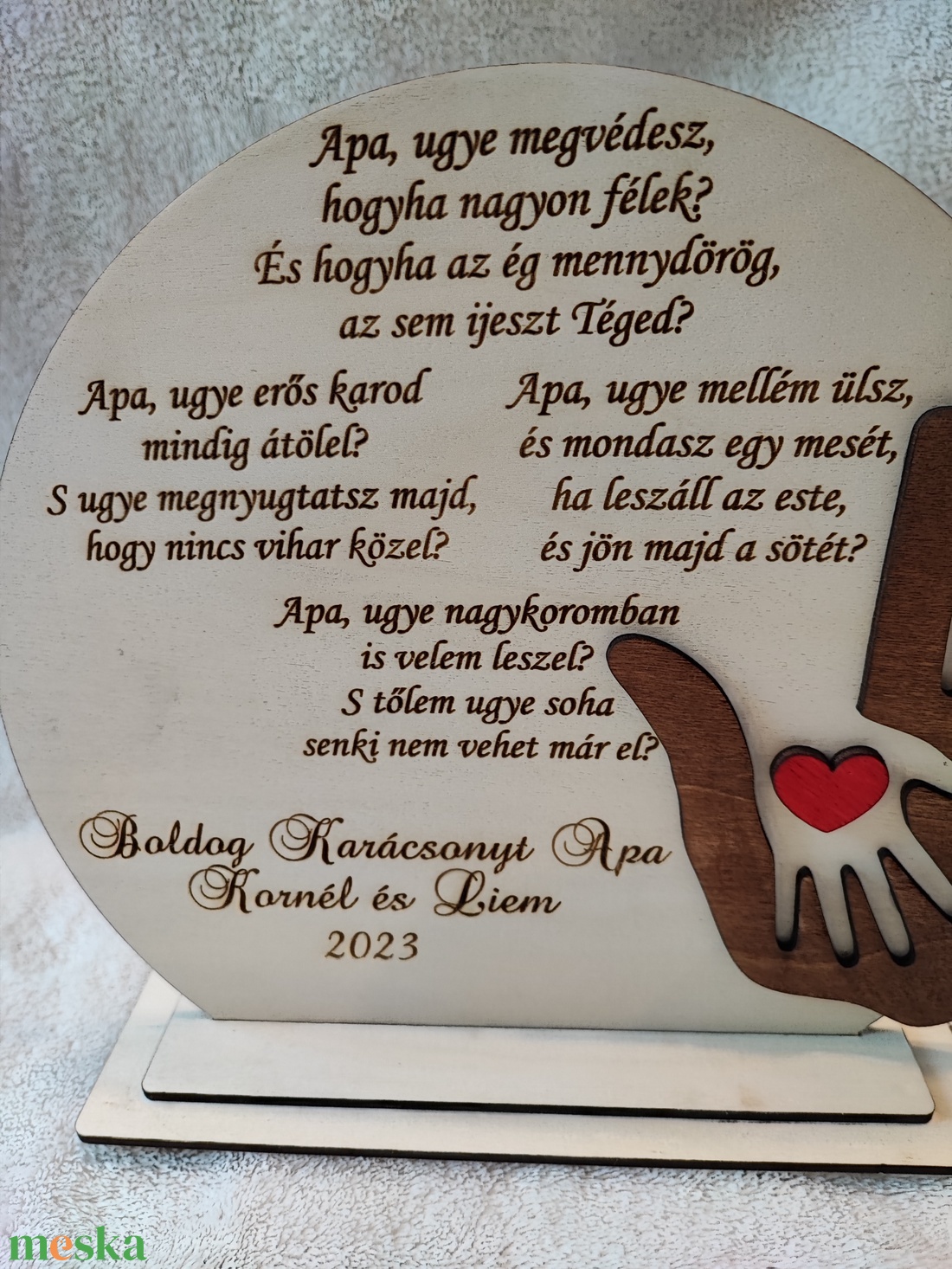 Apa szerető keze - otthon & életmód - dekoráció - dísztárgy - Meska.hu