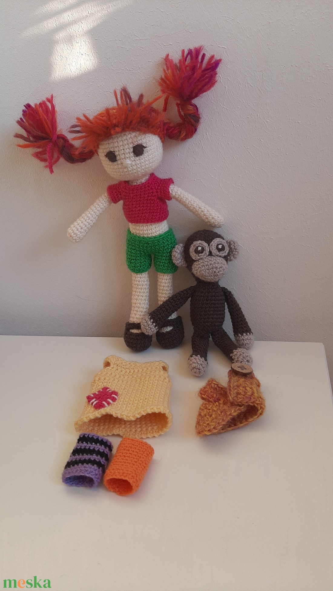 Harisnyás Pippi (Pipi Longstrom) és Nilsson úr - játék & sport - baba & babaház - baba - Meska.hu Harisnyás Pippi (Pipi Longstrom) és Nilsson úr - játék & sport - baba & babaház - baba - Meska.hu