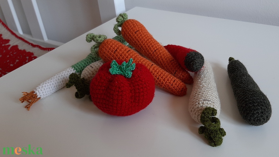 Zöldségek - játék & sport - plüssállat & játékfigura - plüss zöldség, gyümölcs - Meska.hu