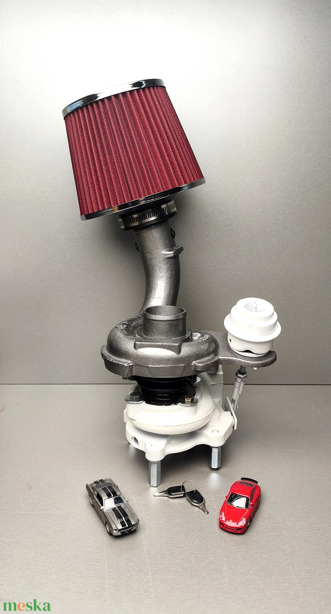 Autó alkatrészből (turbófeltöltő) készült asztali lámpa - otthon & életmód - lámpa - asztali lámpa - Meska.hu