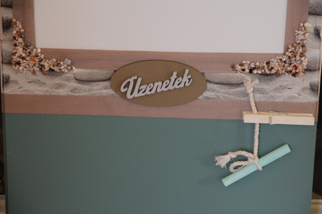 Mágneses és krétás felírótábla, a natúr színek kedvelőinek. :-) -  - Meska.hu