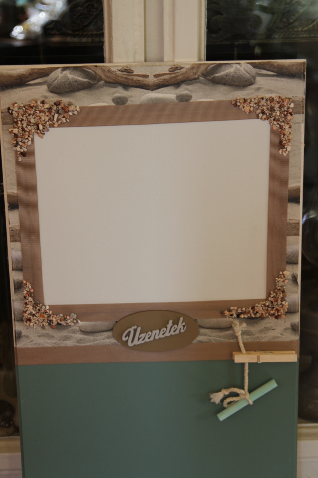 Mágneses és krétás felírótábla, a natúr színek kedvelőinek. :-) -  - Meska.hu