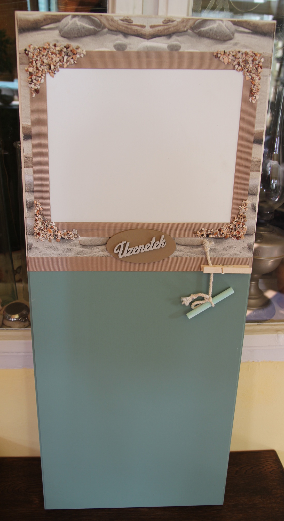 Mágneses és krétás felírótábla, a natúr színek kedvelőinek. :-) -  - Meska.hu