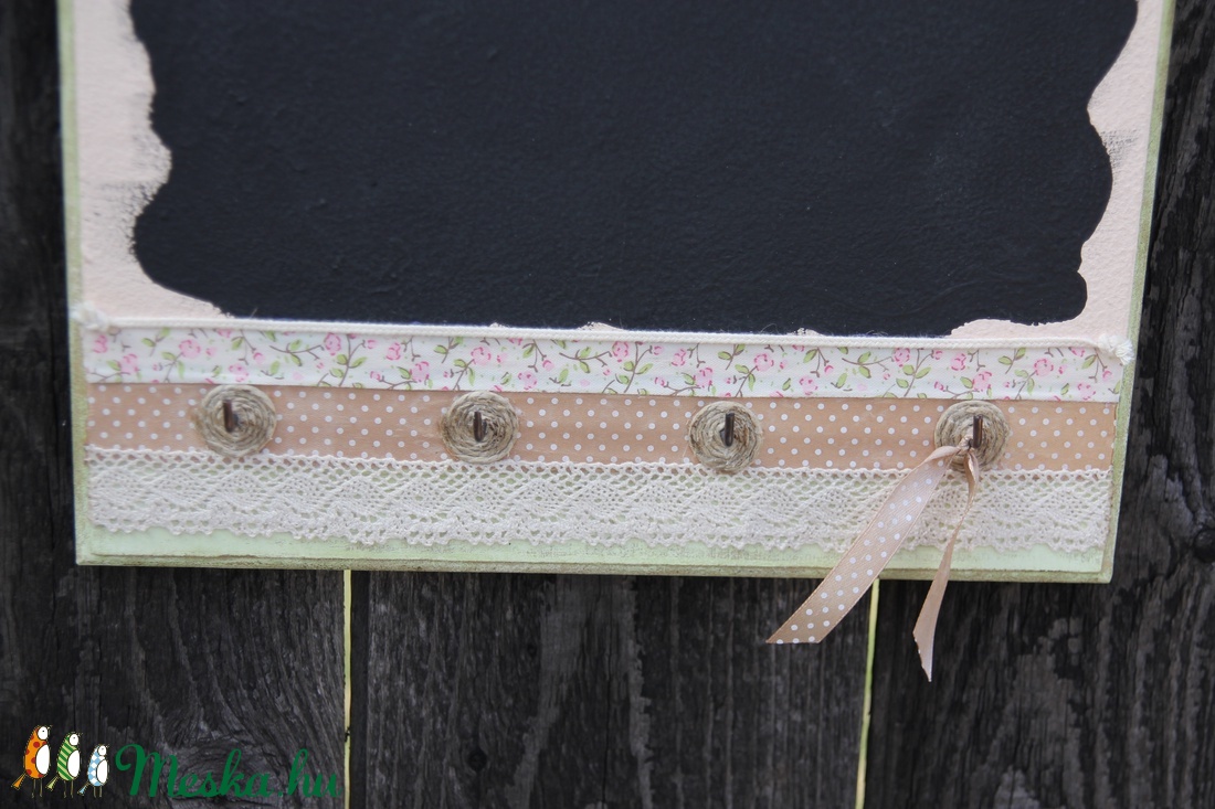 Üzenőtábla és kulcstartó, Home felirattal :-) -  - Meska.hu