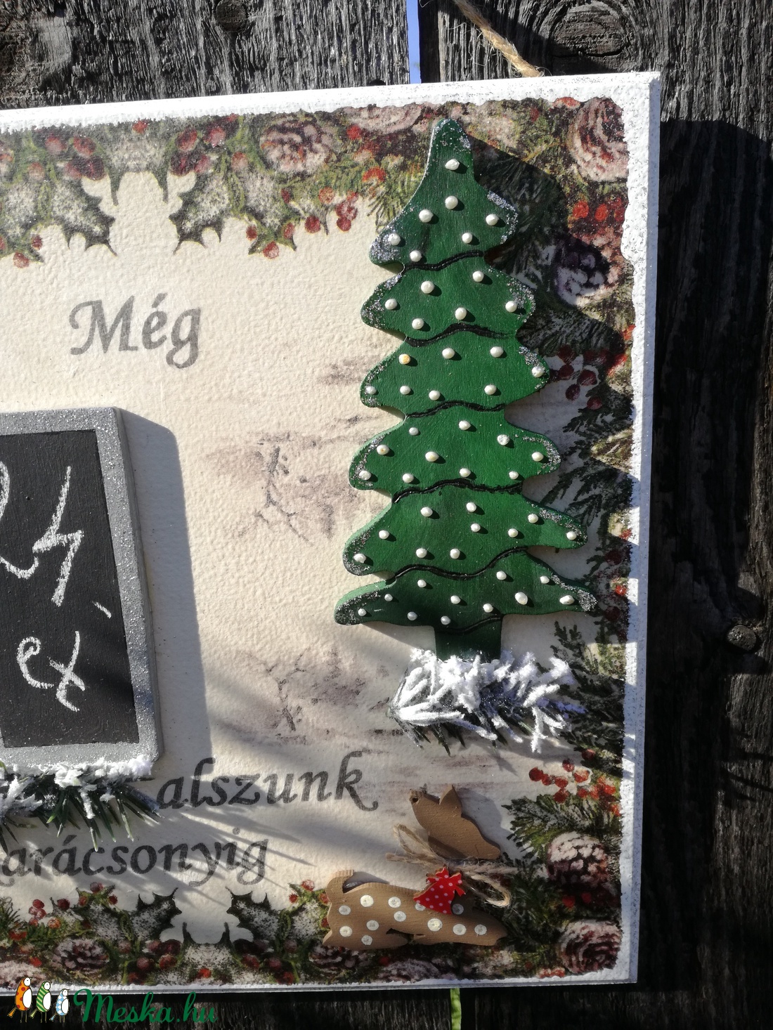 Hányat kell még aludni?!... :-) - karácsony - adventi díszek - Meska.hu Hányat kell még aludni?!... :-) - karácsony - adventi díszek - Meska.hu