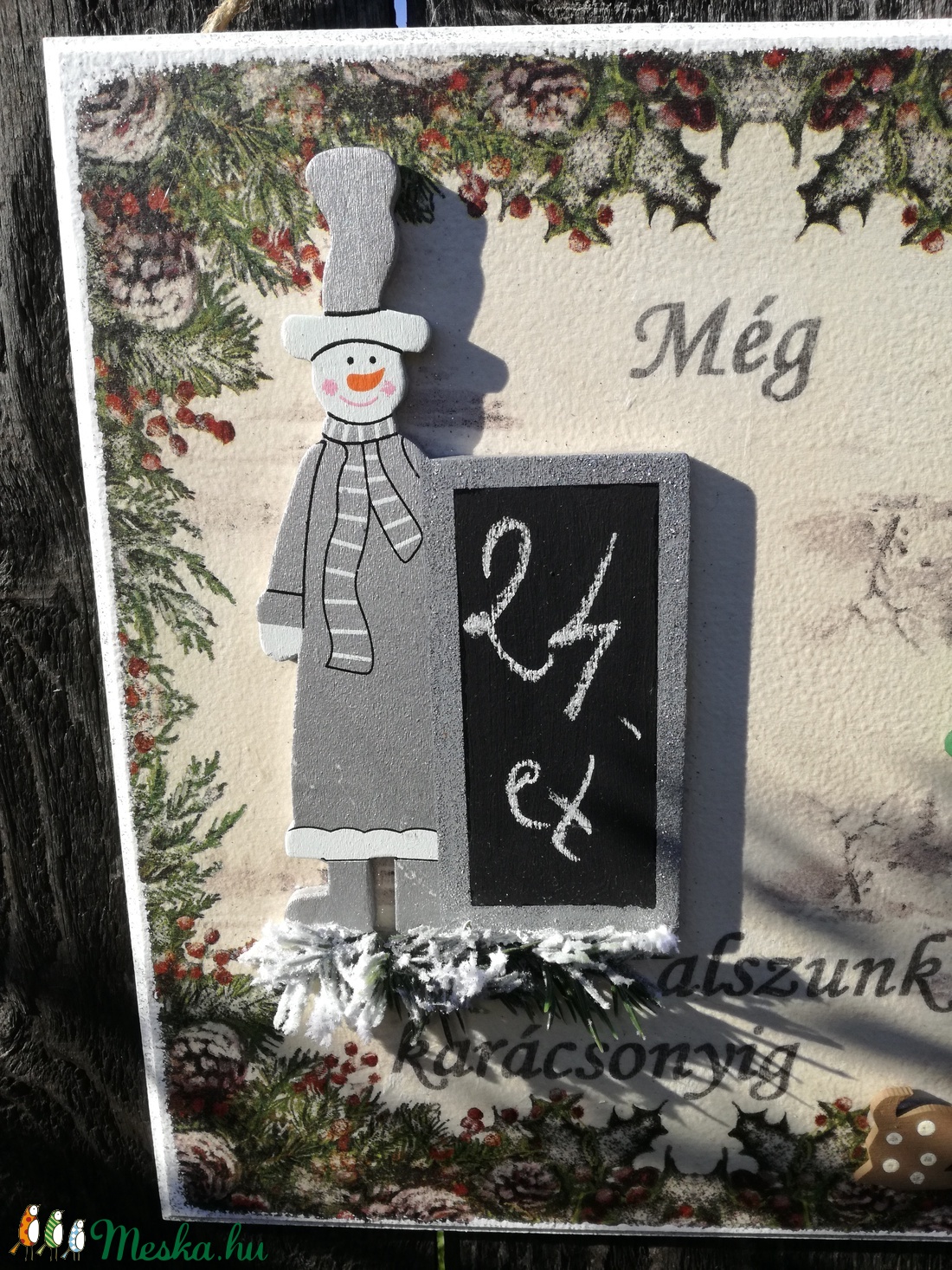 Hányat kell még aludni?!... :-) - karácsony - adventi díszek - Meska.hu Hányat kell még aludni?!... :-) - karácsony - adventi díszek - Meska.hu