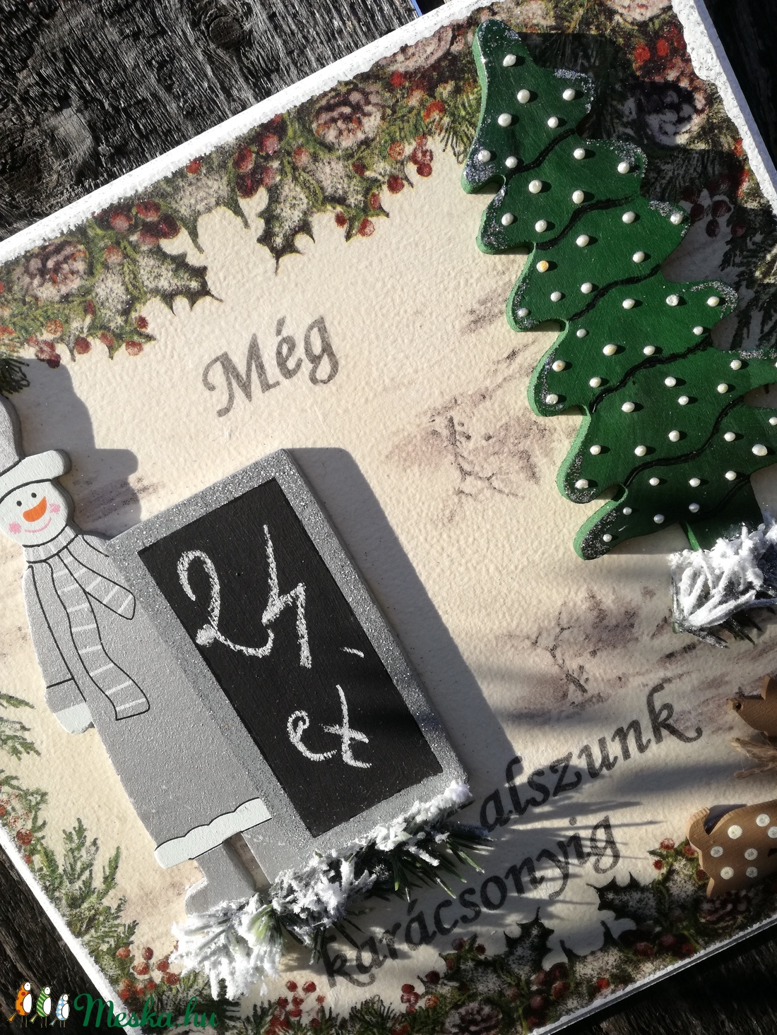 Hányat kell még aludni?!... :-) - karácsony - adventi díszek - Meska.hu Hányat kell még aludni?!... :-) - karácsony - adventi díszek - Meska.hu