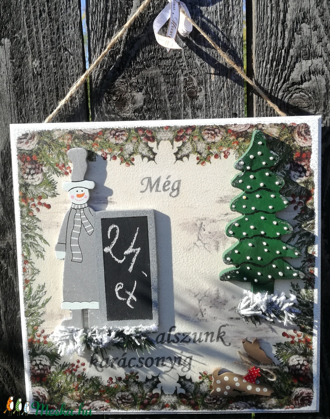 Hányat kell még aludni?!... :-) - karácsony - adventi díszek - Meska.hu Hányat kell még aludni?!... :-) - karácsony - adventi díszek - Meska.hu