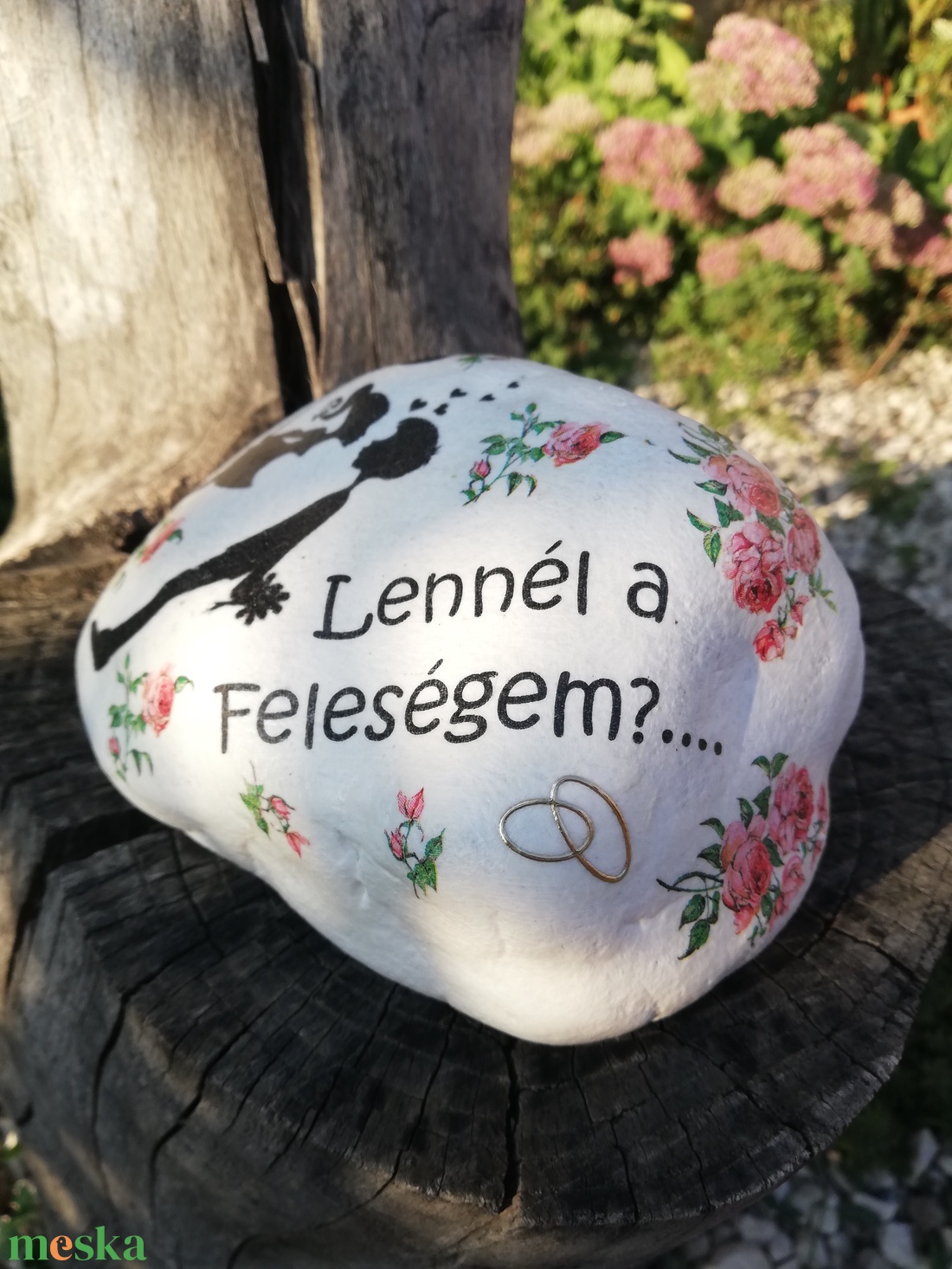 Óriás méretű kő, leánykéréshez. :-)  - esküvő - emlék & ajándék - Meska.hu