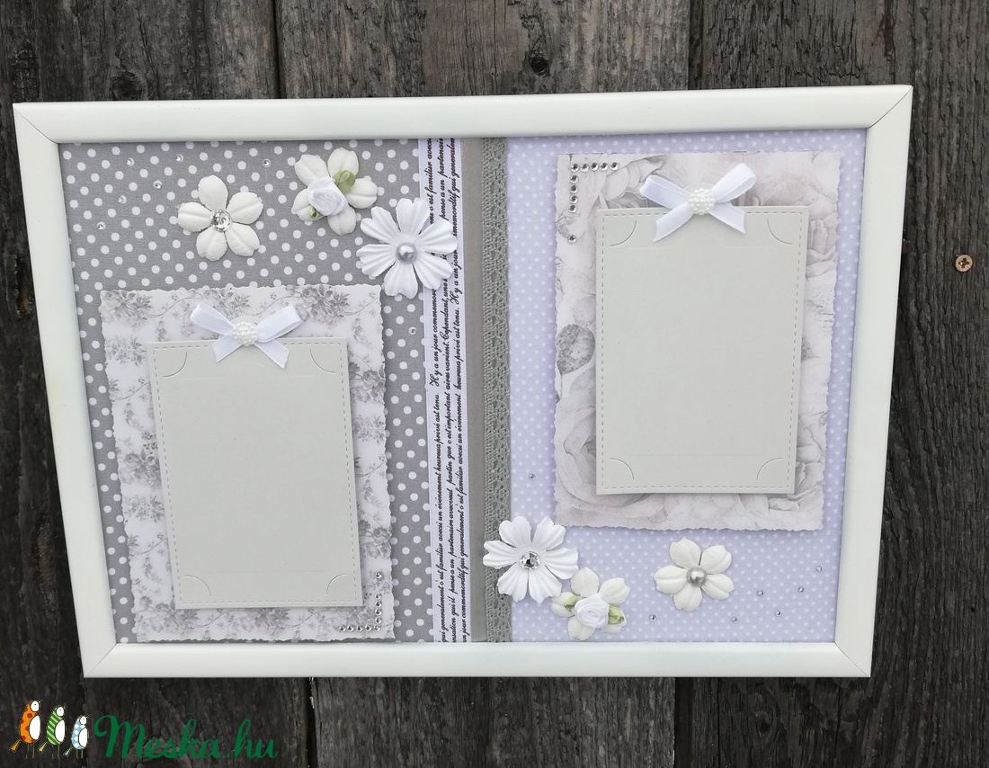 Fali fotótartó, Shabby stílusban. :-) - otthon & életmód - dekoráció - fali és függő dekoráció - falra akasztható dekor - Meska.hu Fali fotótartó, Shabby stílusban. :-) - otthon & életmód - dekoráció - fali és függő dekoráció - falra akasztható dekor - Meska.hu