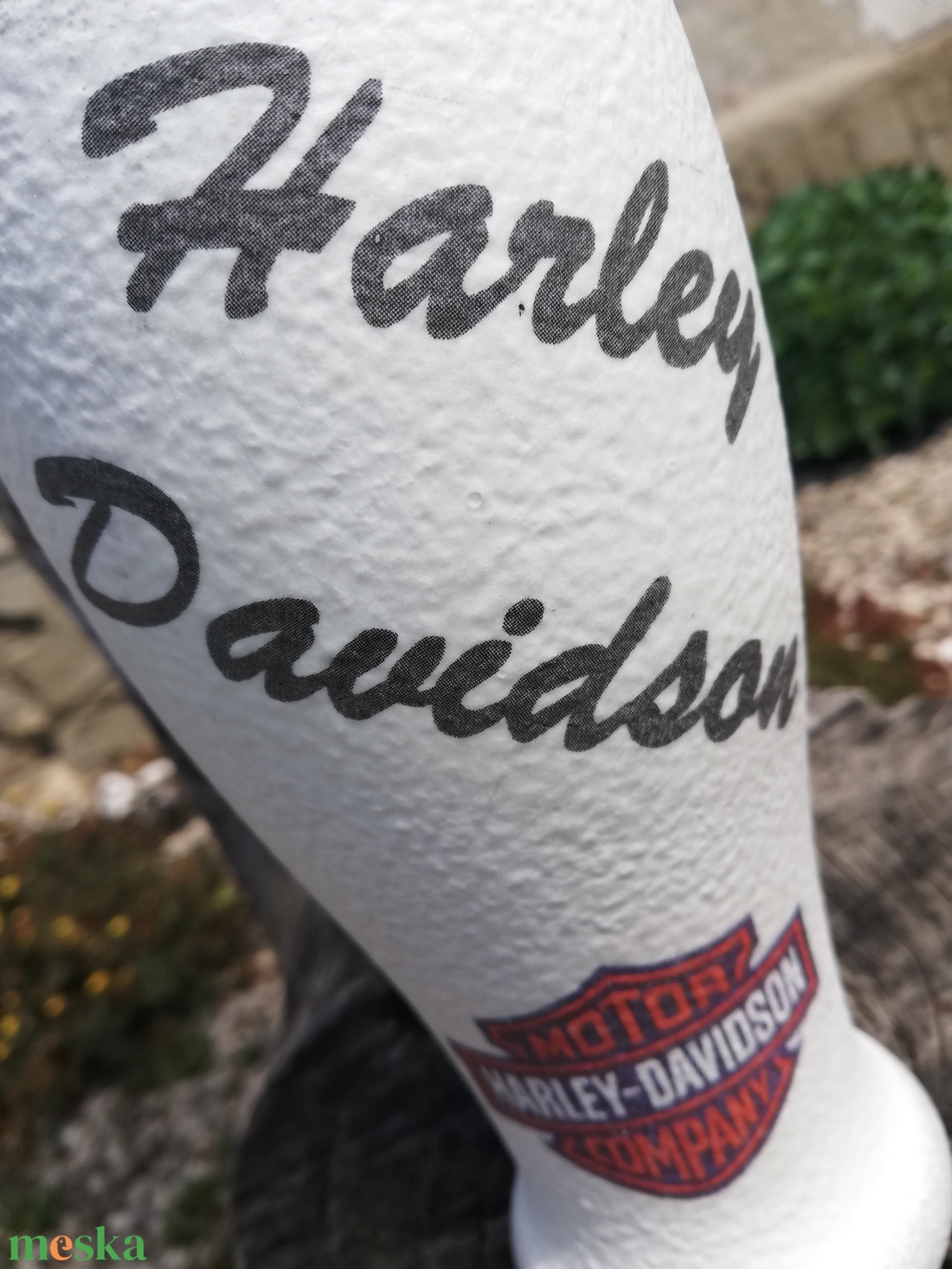Harley-Davidson pohár motorosoknak, transzferálva. :-) - otthon & életmód - konyhafelszerelés, tálalás - tálalás - sörös pohár és korsó - Meska.hu