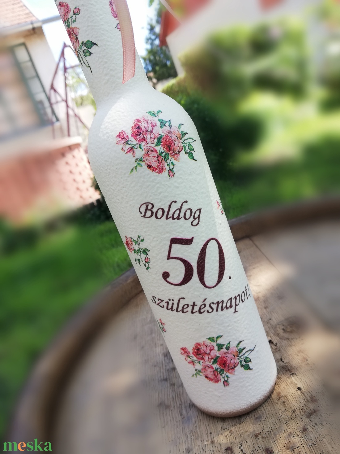 Italos üveg Hölgyeknek, 50. szülinapra. :-) - otthon & lakás - dekoráció - asztal és polc dekoráció - díszüveg - Meska.hu Italos üveg Hölgyeknek, 50. szülinapra. :-) - otthon & lakás - dekoráció - asztal és polc dekoráció - díszüveg - Meska.hu