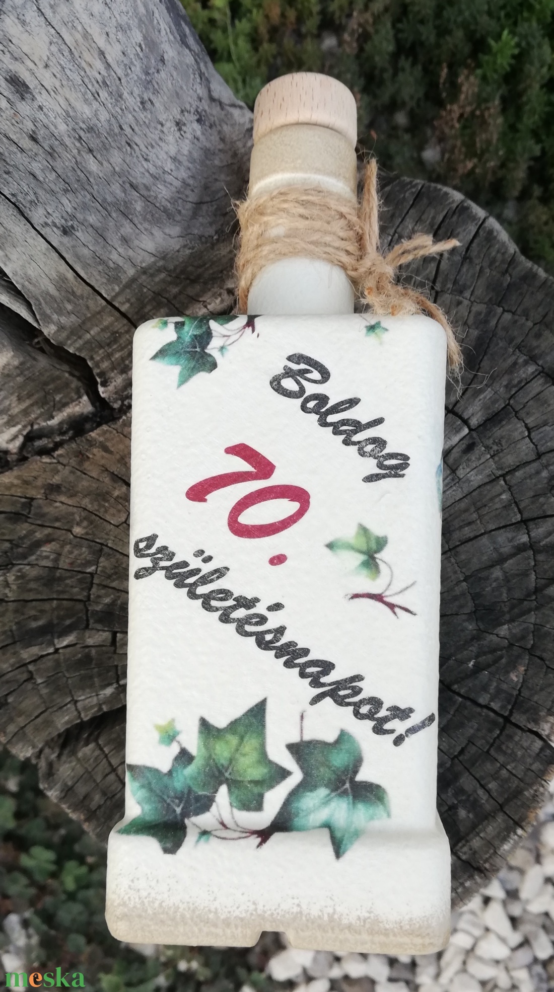 Italos üveg 70. szülinapra. :-) - otthon & életmód - dekoráció - asztal és polc dekoráció - díszüveg - Meska.hu Italos üveg 70. szülinapra. :-) - otthon & életmód - dekoráció - asztal és polc dekoráció - díszüveg - Meska.hu