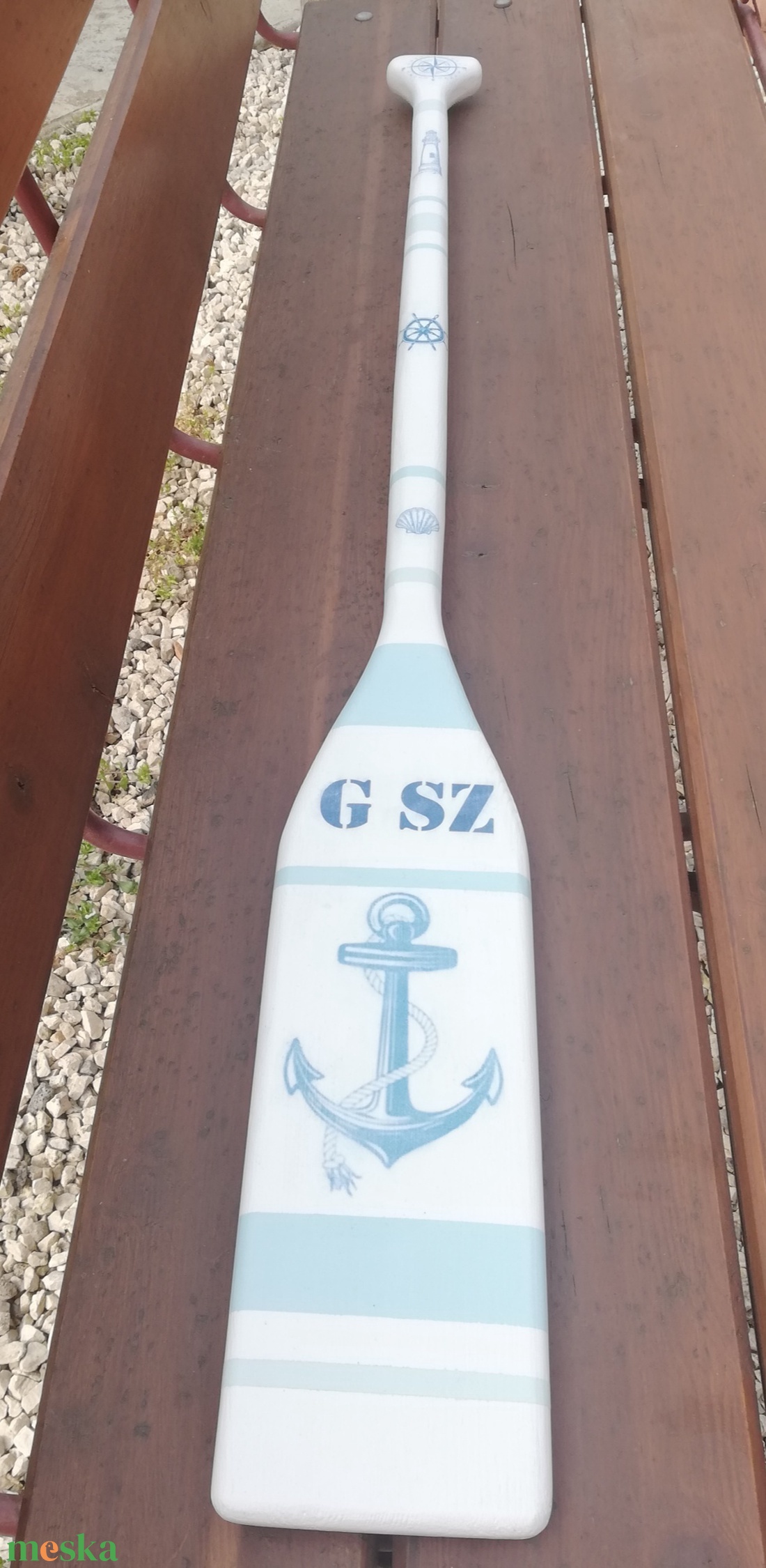 Nagyméretű, monogramos evezőlapát dekoráció. :-) - otthon & életmód - dekoráció - fali és függő dekoráció - falra akasztható dekor - Meska.hu Nagyméretű, monogramos evezőlapát dekoráció. :-) - otthon & életmód - dekoráció - fali és függő dekoráció - falra akasztható dekor - Meska.hu