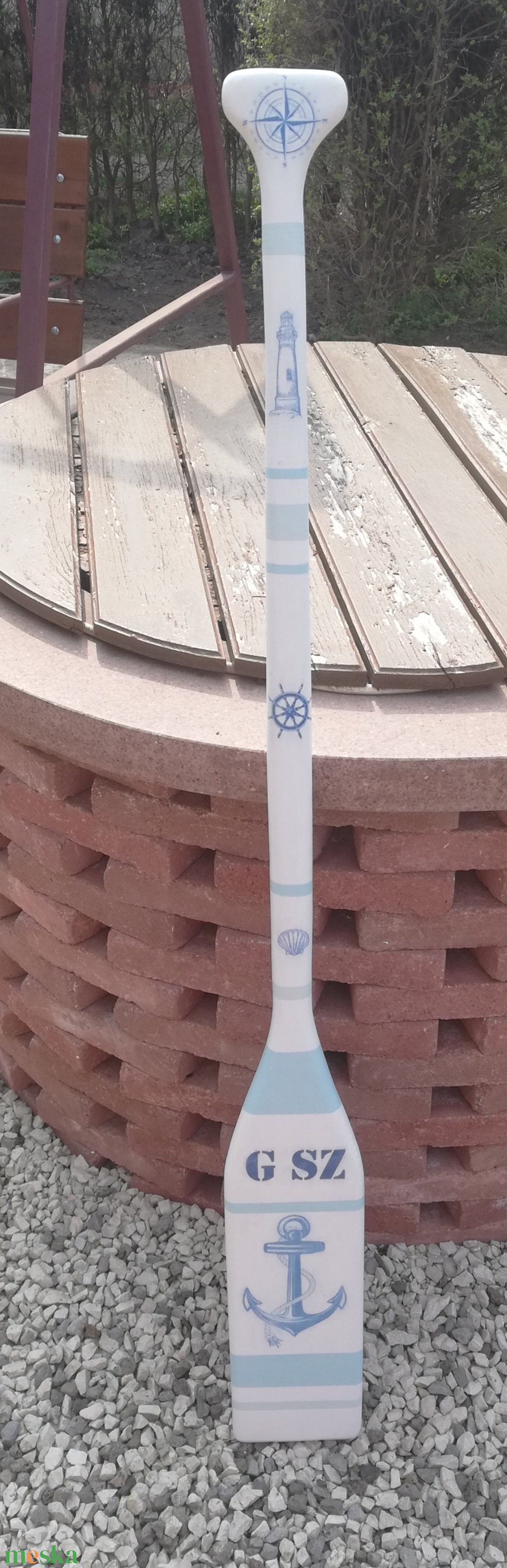 Nagyméretű, monogramos evezőlapát dekoráció. :-) - otthon & életmód - dekoráció - fali és függő dekoráció - falra akasztható dekor - Meska.hu Nagyméretű, monogramos evezőlapát dekoráció. :-) - otthon & életmód - dekoráció - fali és függő dekoráció - falra akasztható dekor - Meska.hu