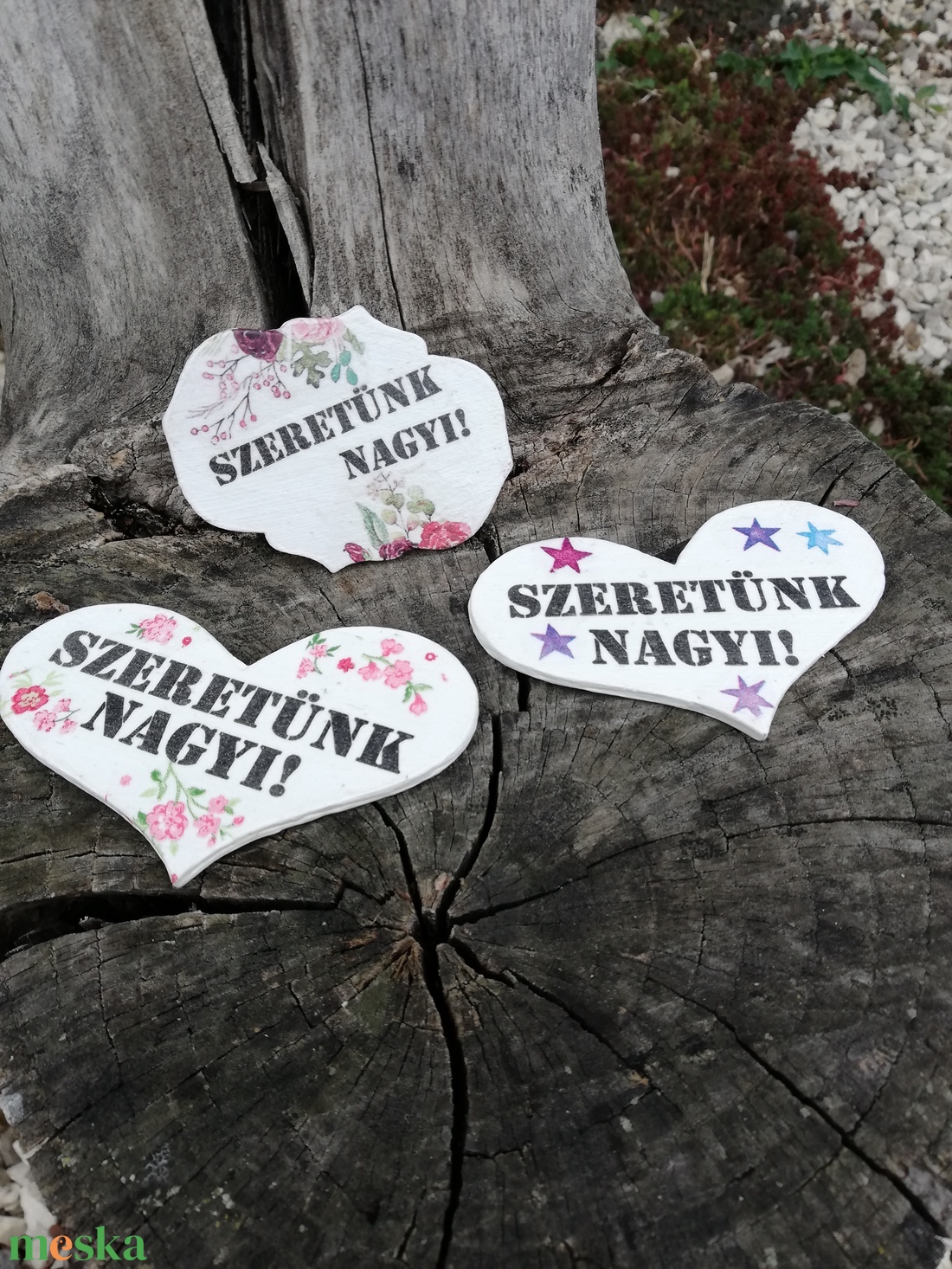 Szeretünk Nagyi hűtőmágnesek. :-)  - otthon & életmód - konyhafelszerelés, tálalás - konyhai dekoráció - hűtőmágnes - Meska.hu