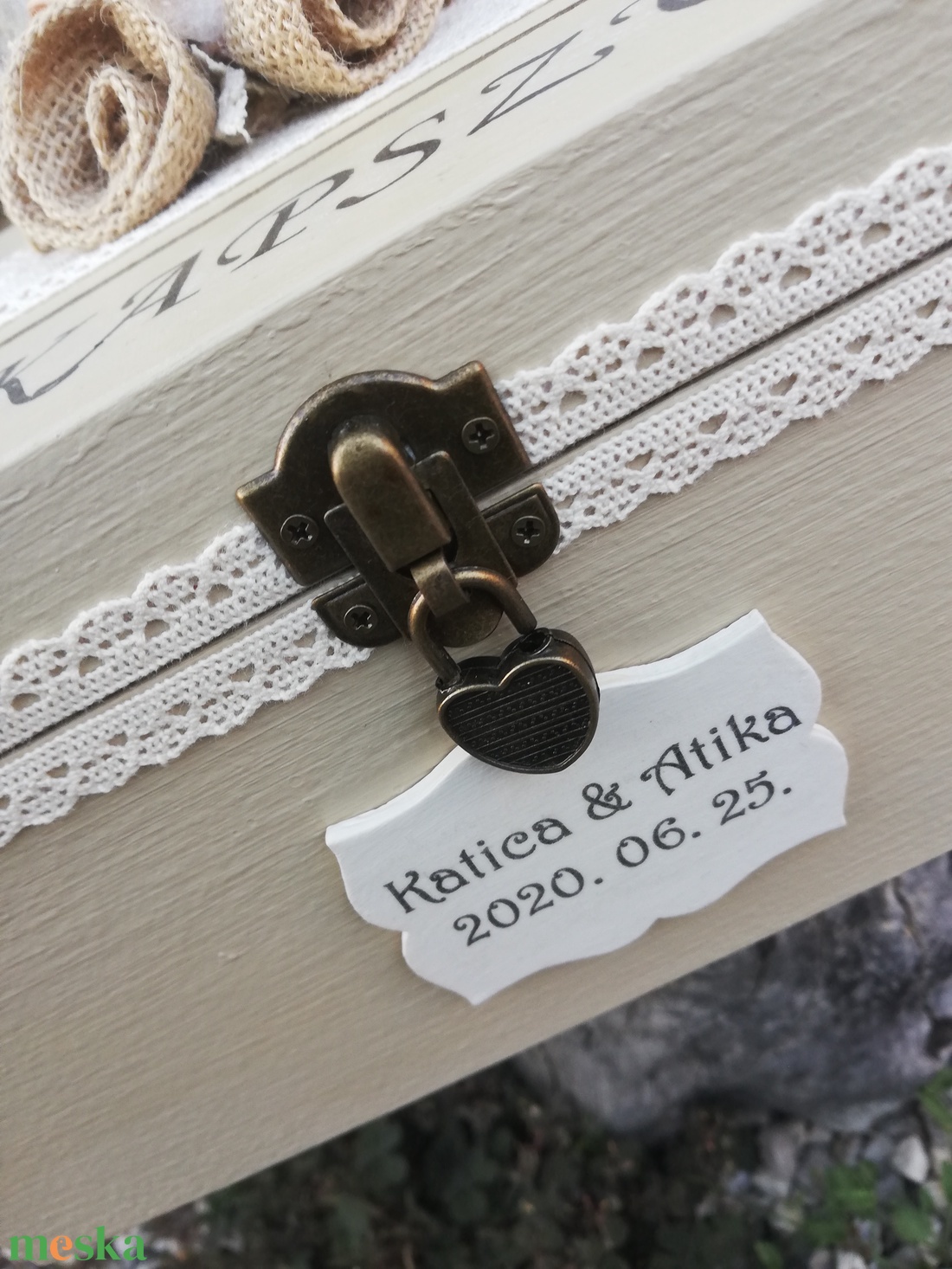 IDŐKAPSZULA-Minőségi, óriási méretű, feliratozott esküvői pénzgyűjtő persely. :-) - esküvő - emlék & ajándék - doboz - Meska.hu