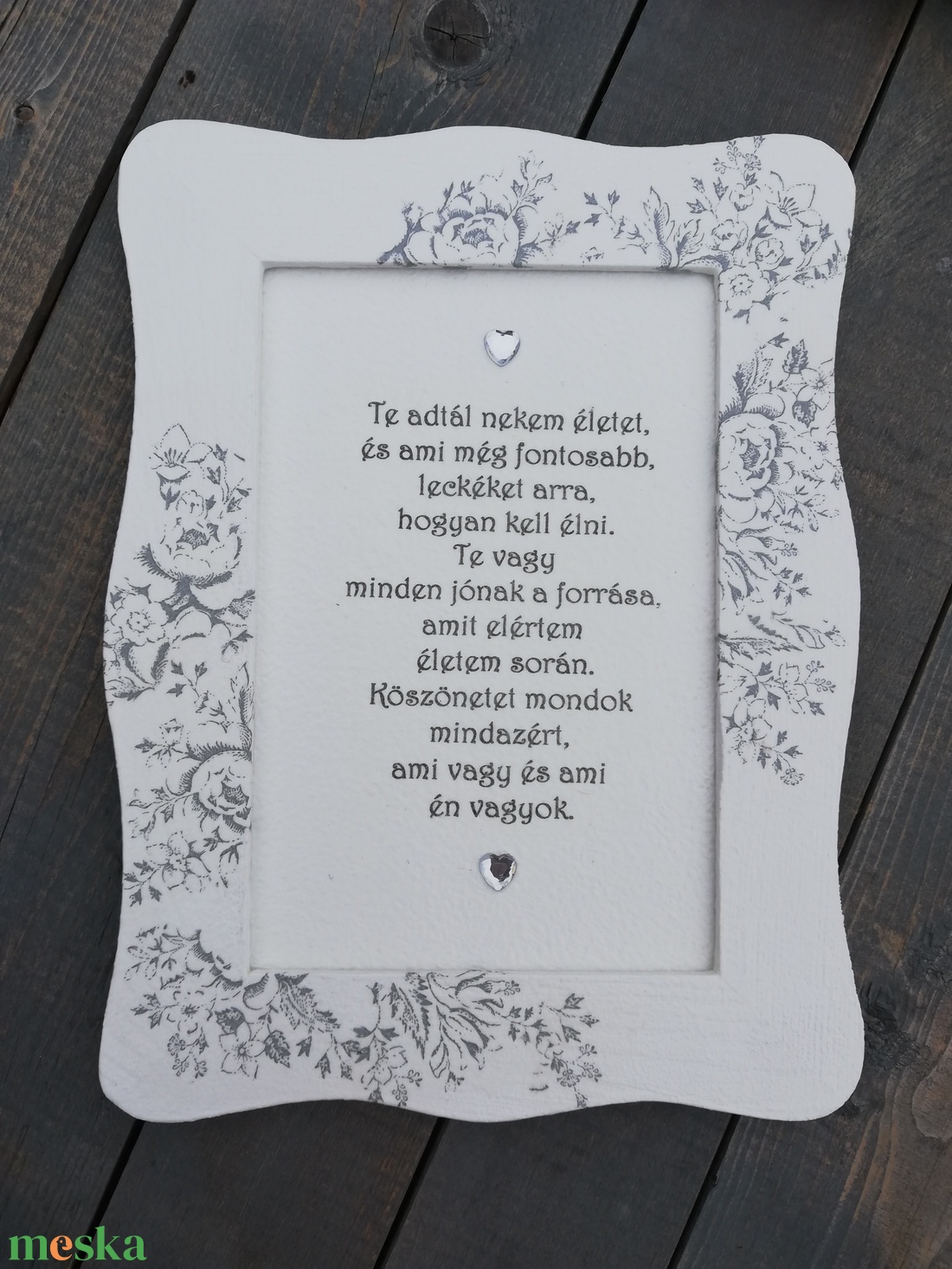 Köszönet Anyának - feliratos, elegáns fényképtartó. :-) - otthon & életmód - dekoráció - kép & falikép - képkeret - Meska.hu
