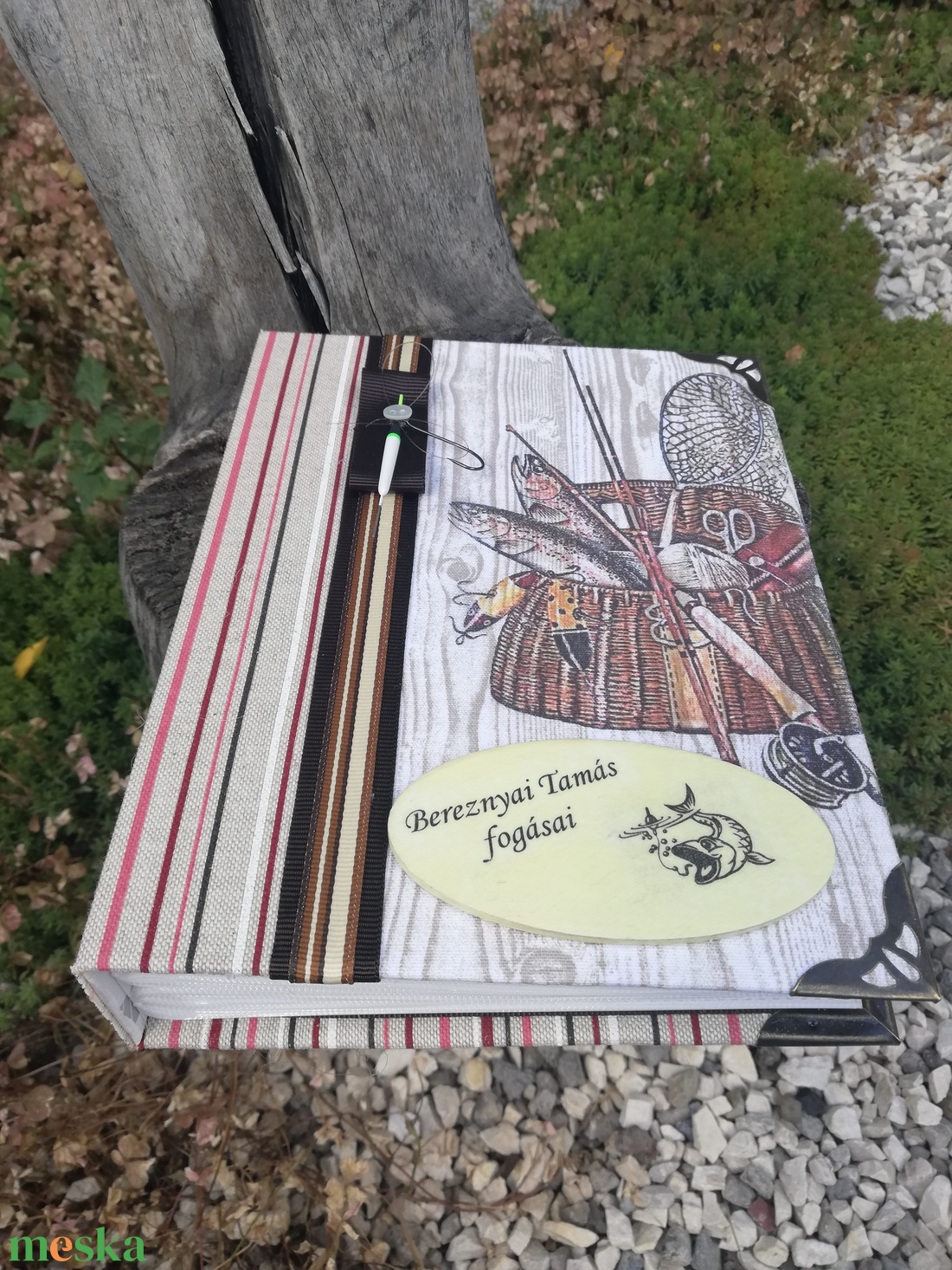 A horgász fotóalbuma, egyedi mintával. :-) - otthon & életmód - papír, írószer - album & fotóalbum - Meska.hu