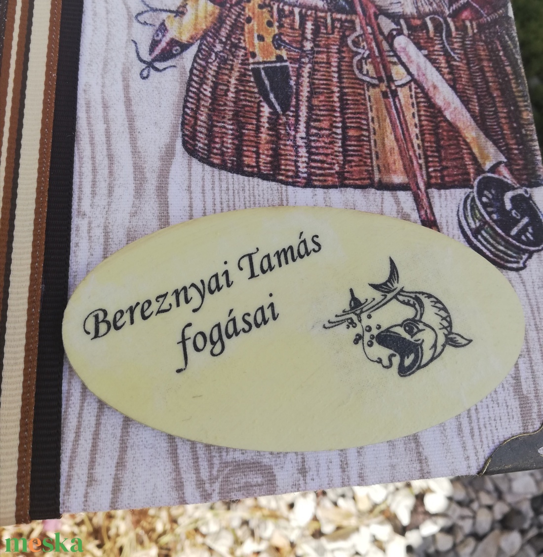 A horgász fotóalbuma, egyedi mintával. :-) - otthon & életmód - papír, írószer - album & fotóalbum - Meska.hu