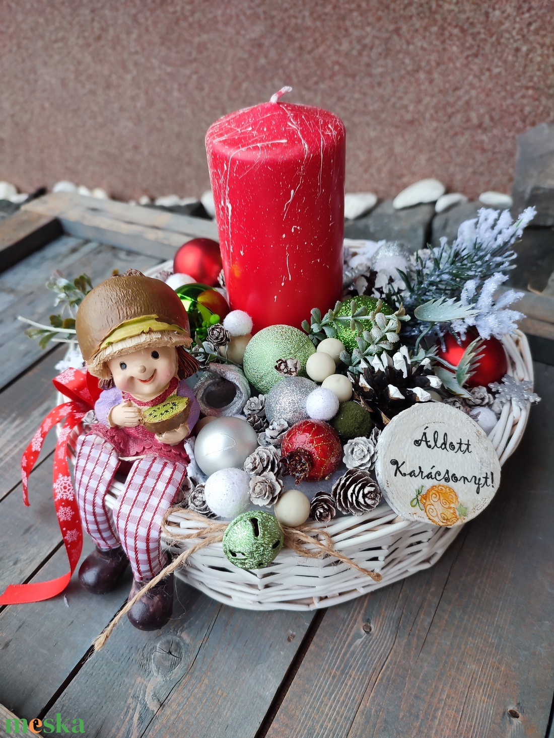 Téli asztaldísz, bájos kislánnyal. :-) - karácsony - karácsonyi lakásdekoráció - karácsonyi lakásdíszek - Meska.hu Téli asztaldísz, bájos kislánnyal. :-) - karácsony - karácsonyi lakásdekoráció - karácsonyi lakásdíszek - Meska.hu