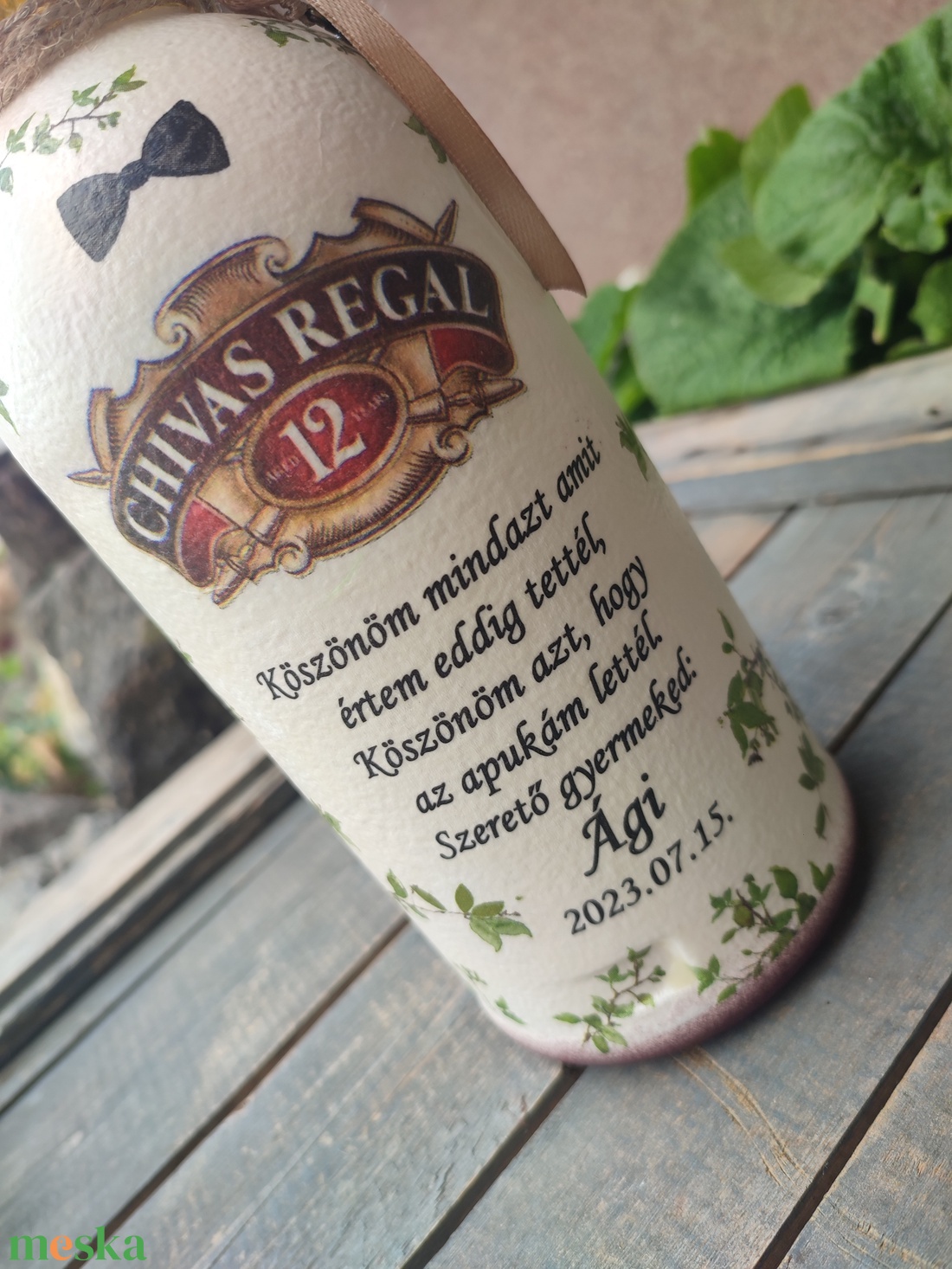 Whisky újragondolva. :-) Esküvőre, házassági évfordulóra, apák napjára, egyedi mintával, felirattal, akár fotóval. :-) - esküvő - emlék & ajándék - szülőköszöntő ajándék - Meska.hu